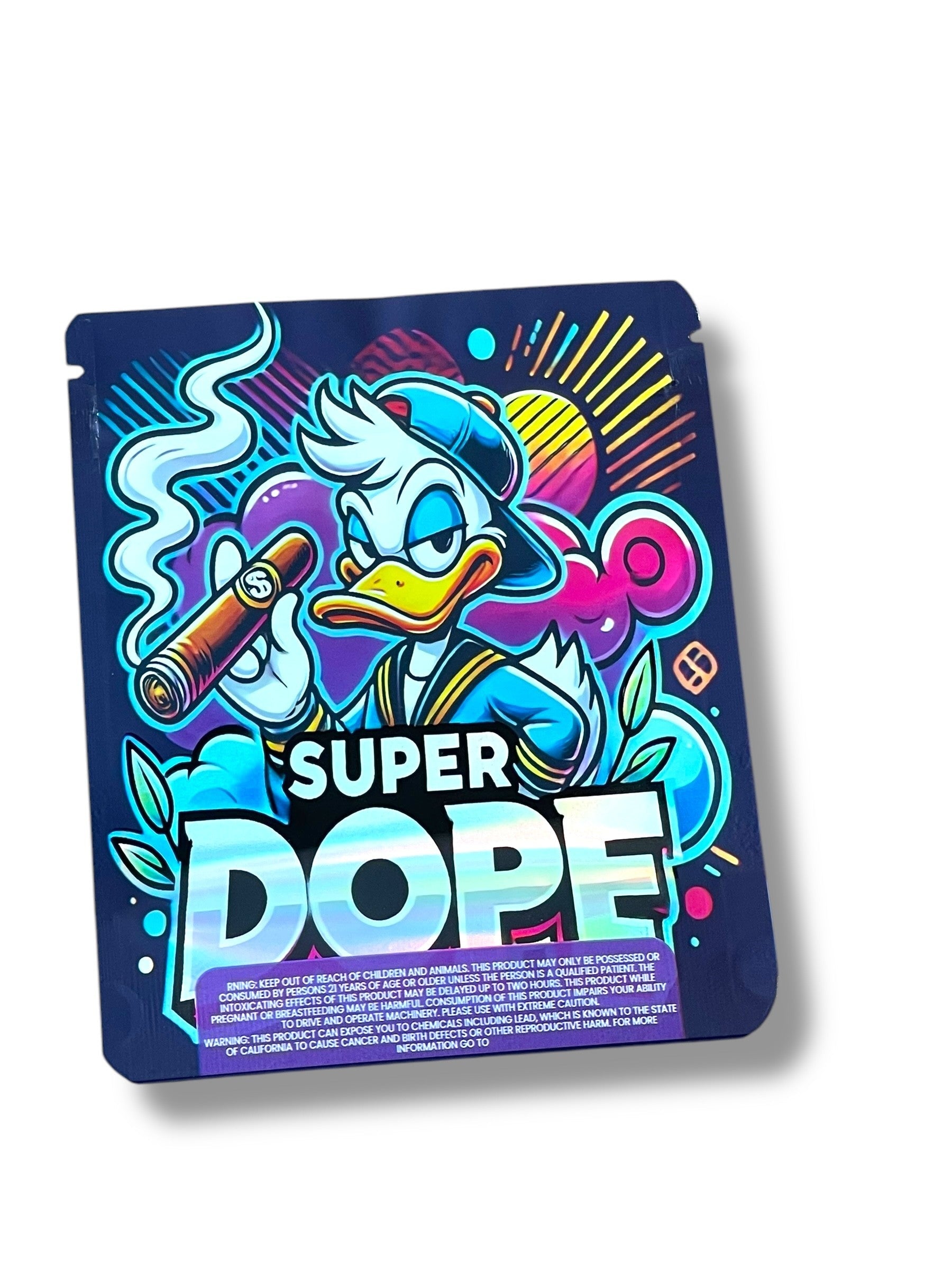 Super Dope 3D Box and Bags 3.5g Box Packaging Holographic