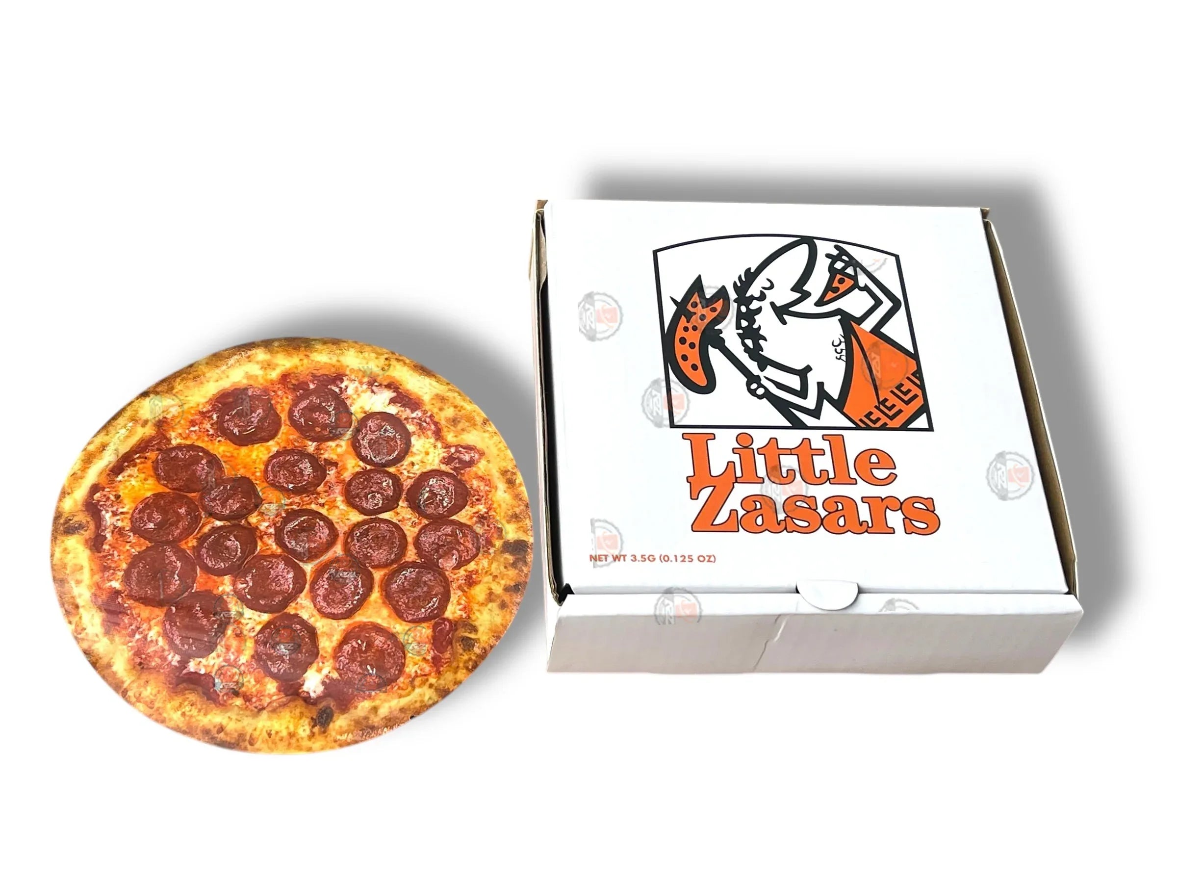 Little Zasars Pizza Box Mylar Bags with Boxes 3.5g Box Packaging - Black Unicorn Hub