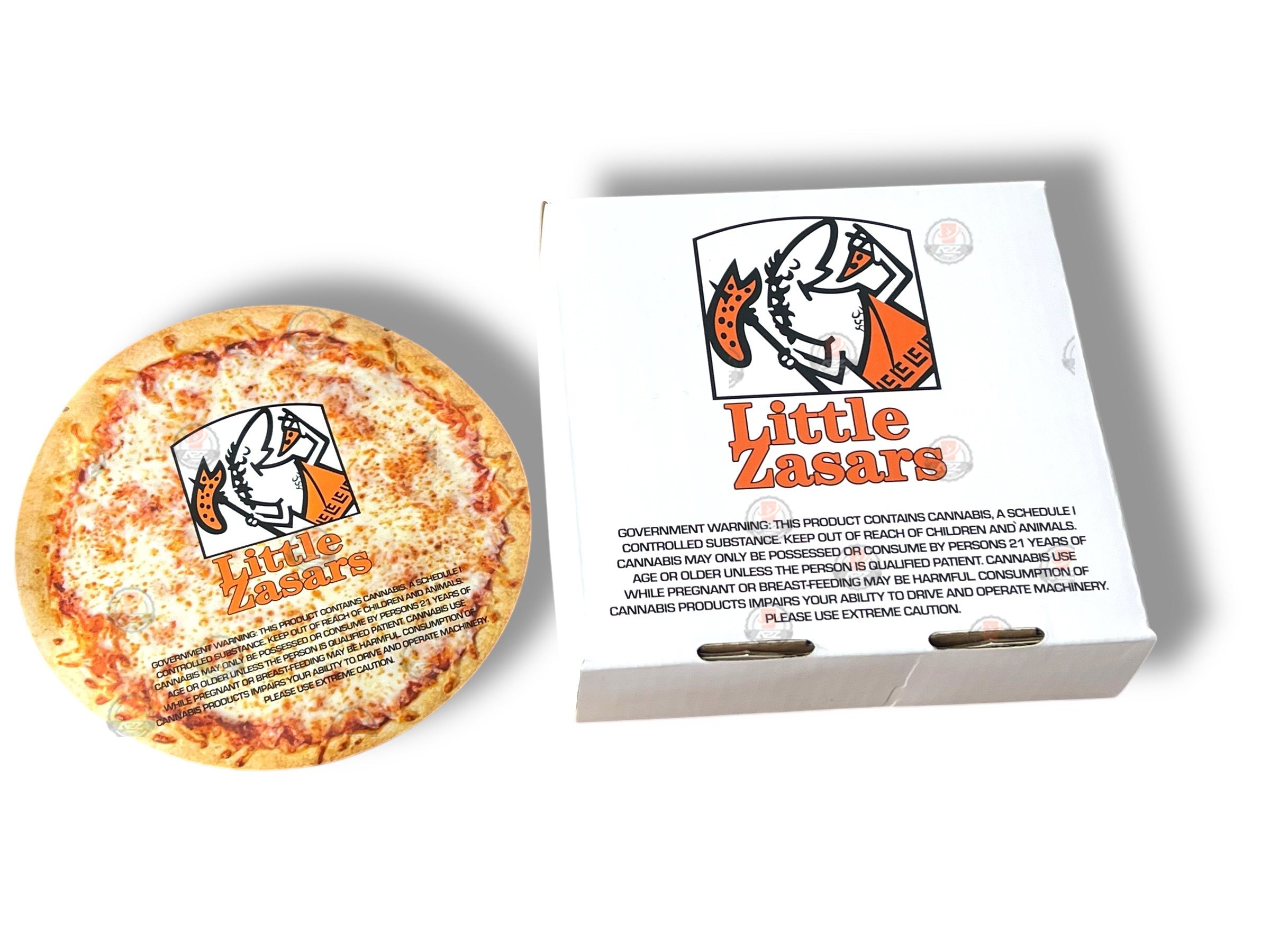 Little Zasars Pizza Box Mylar Bags with Boxes 3.5g Box Packaging