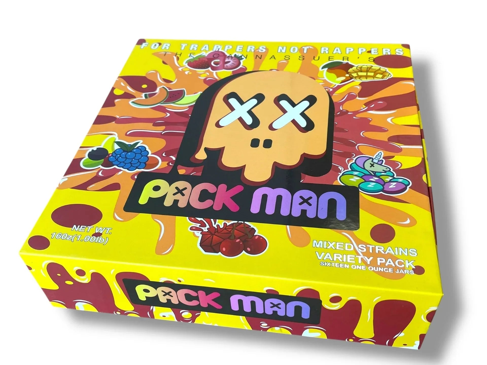 Pack Man Variety Pack 16-1oz Jars in a box Live Resin (wax) - Black Unicorn Hub
