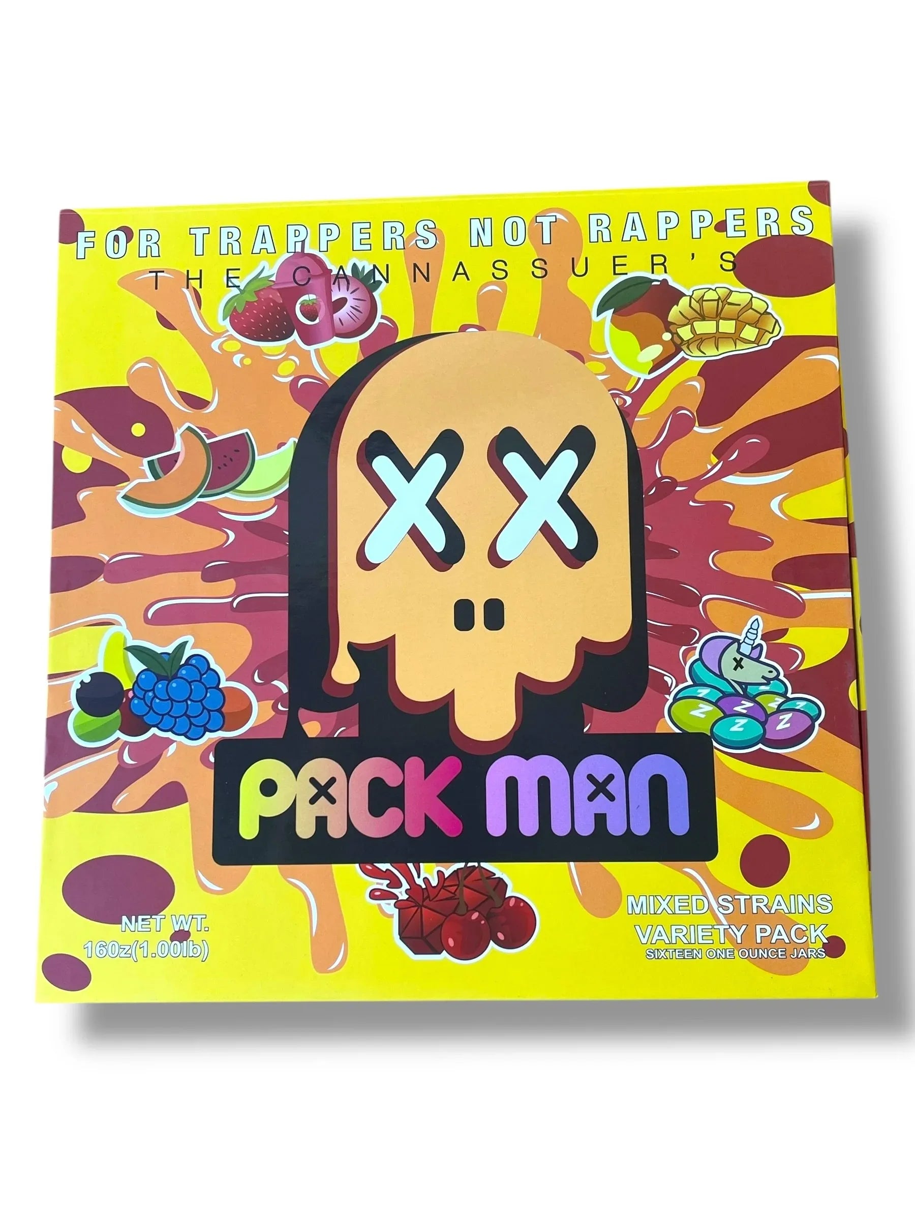 Pack Man Variety Pack 16-1oz Jars in a box Live Resin (wax) - Black Unicorn Hub