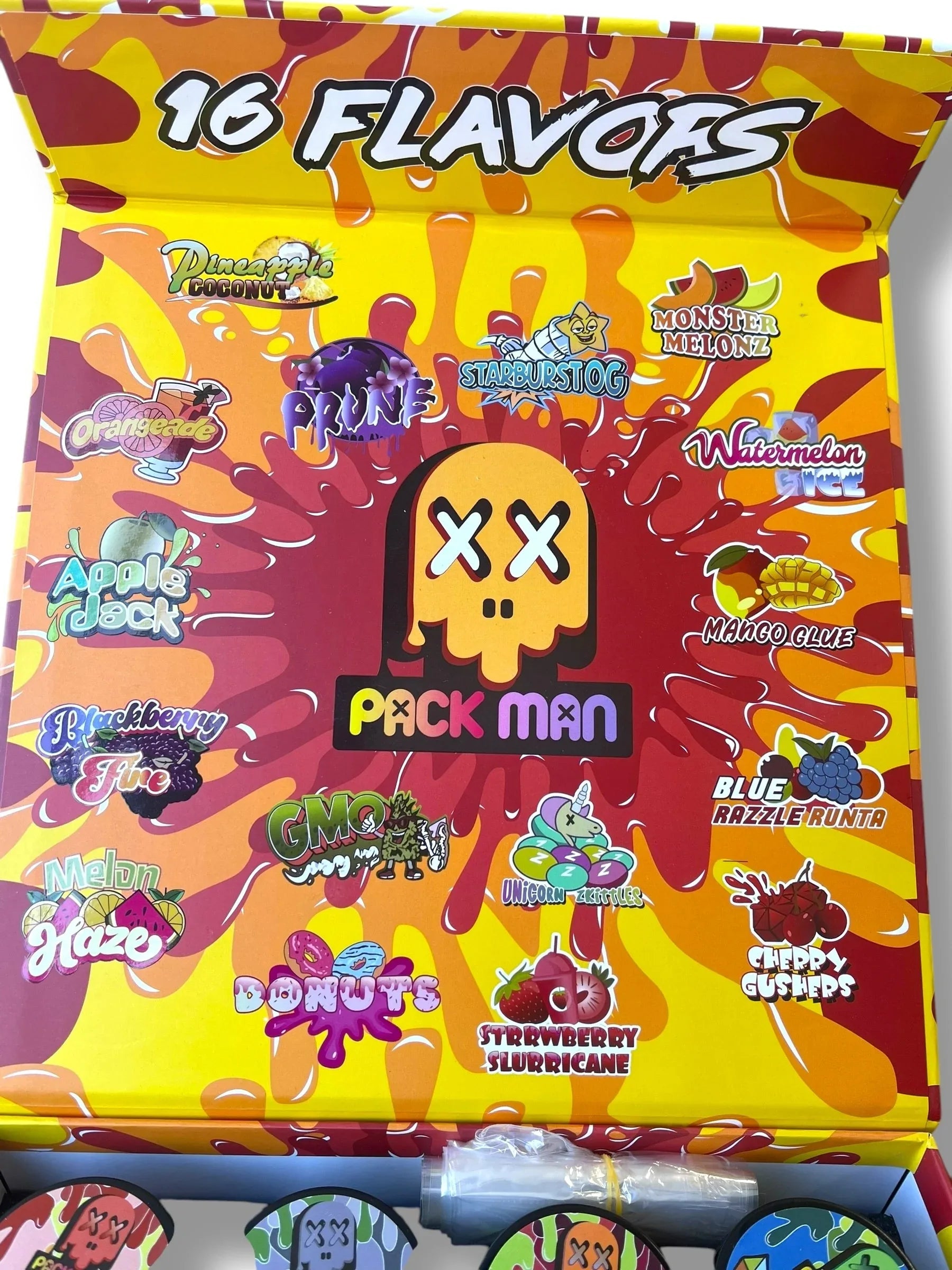 Pack Man Variety Pack 16-1oz Jars in a box Live Resin (wax) - Black Unicorn Hub