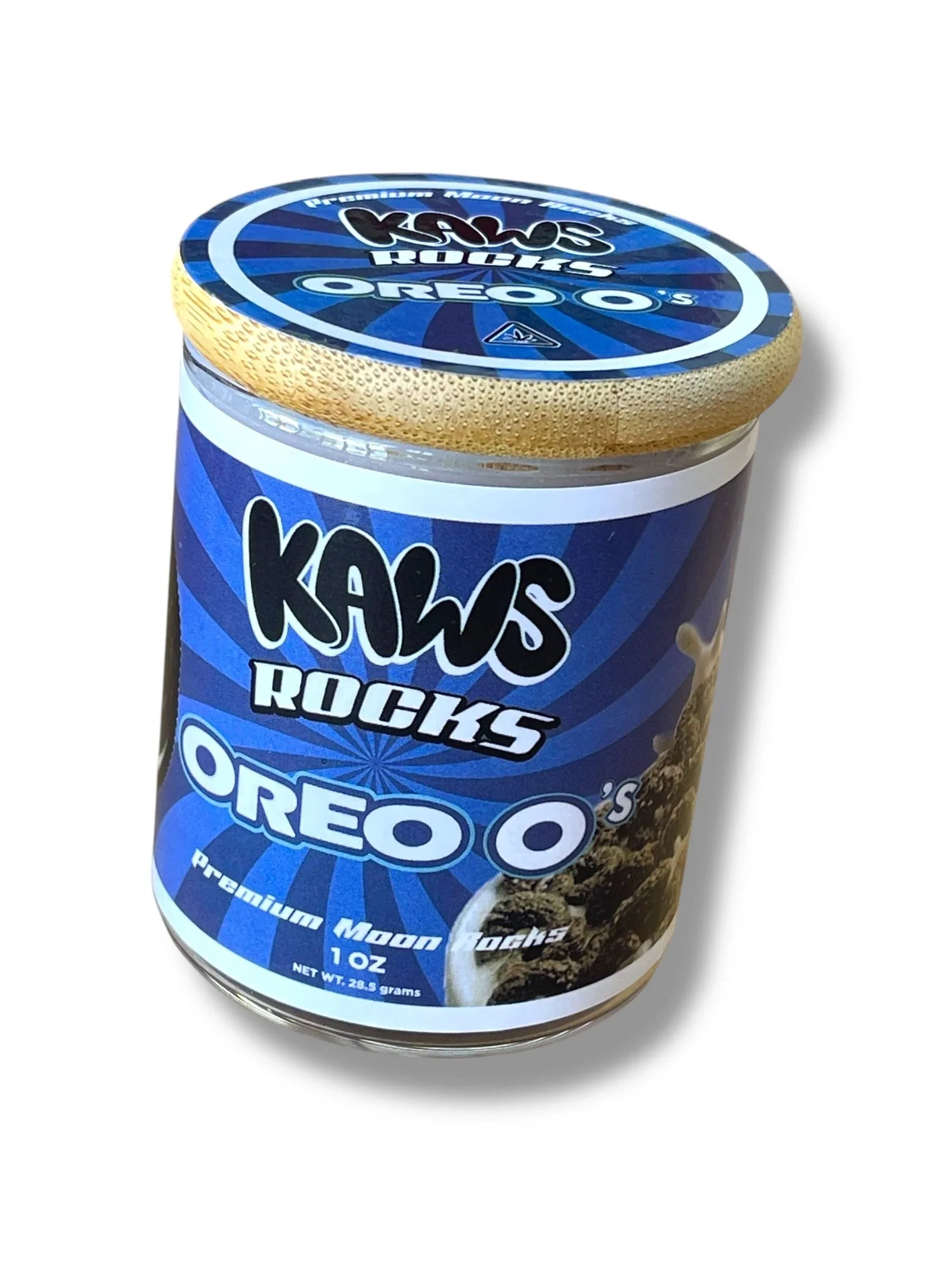 Kawz Moon Rocks Cereal Edition 1oz Glass Jars - Varity Pack 16 Strains in box Empty Jars - Black Unicorn Hub
