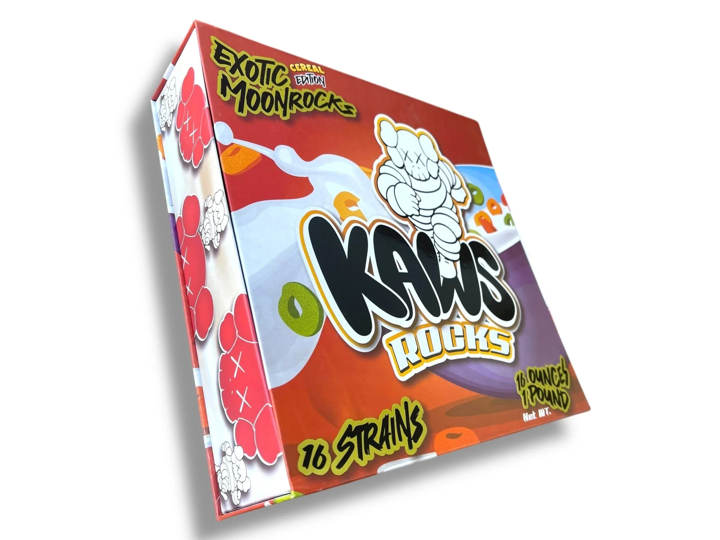 Kawz Moon Rocks Cereal Edition 1oz Glass Jars - Varity Pack 16 Strains in box Empty Jars - Black Unicorn Hub