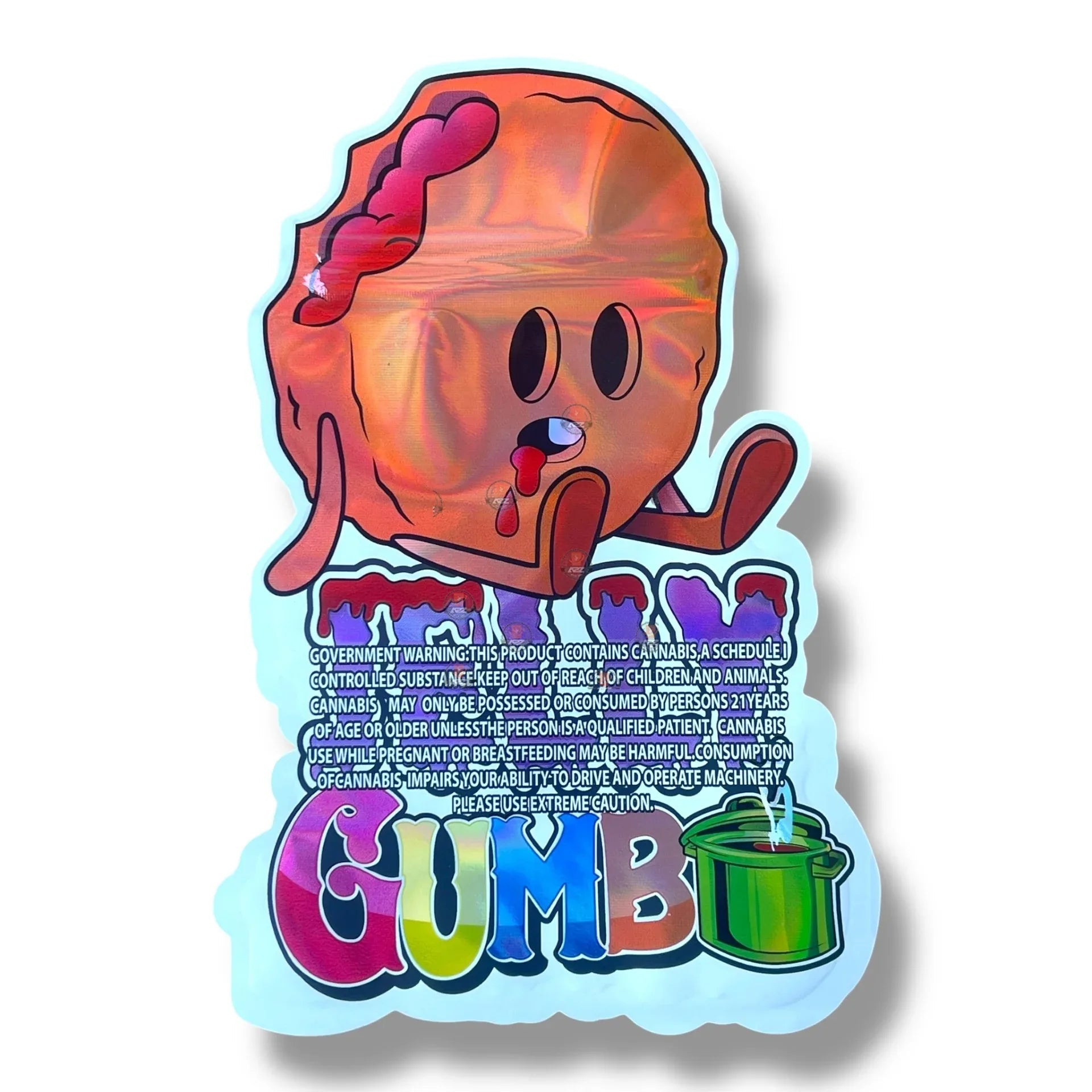 Jelly Gumbo Bag 3.5g shape bag Fly trap - Black Unicorn Hub