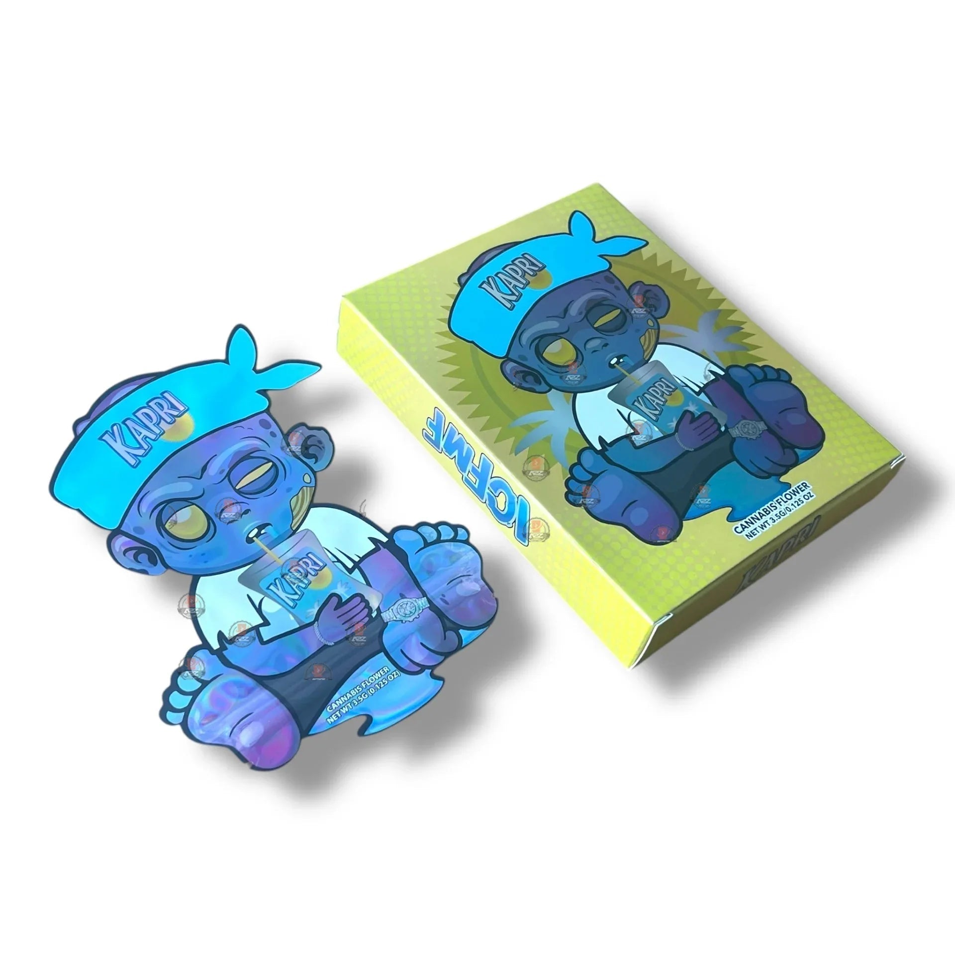 Kapri Baby Mylar Bags with Boxes 3.5g Box Packaging - Black Unicorn Hub