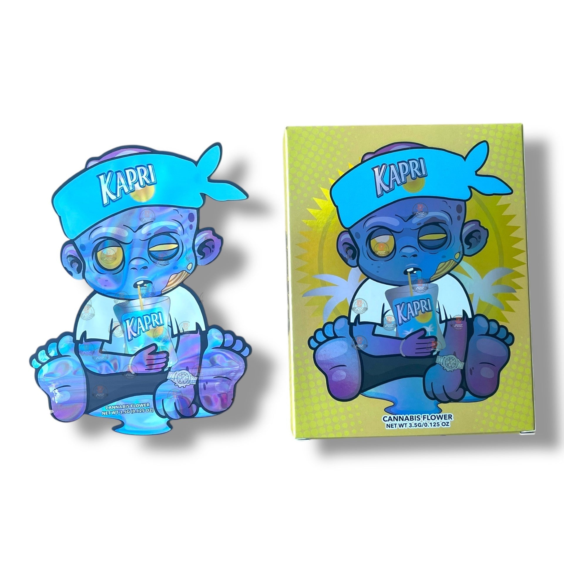 Kapri Baby Mylar Bags with Boxes 3.5g Box Packaging