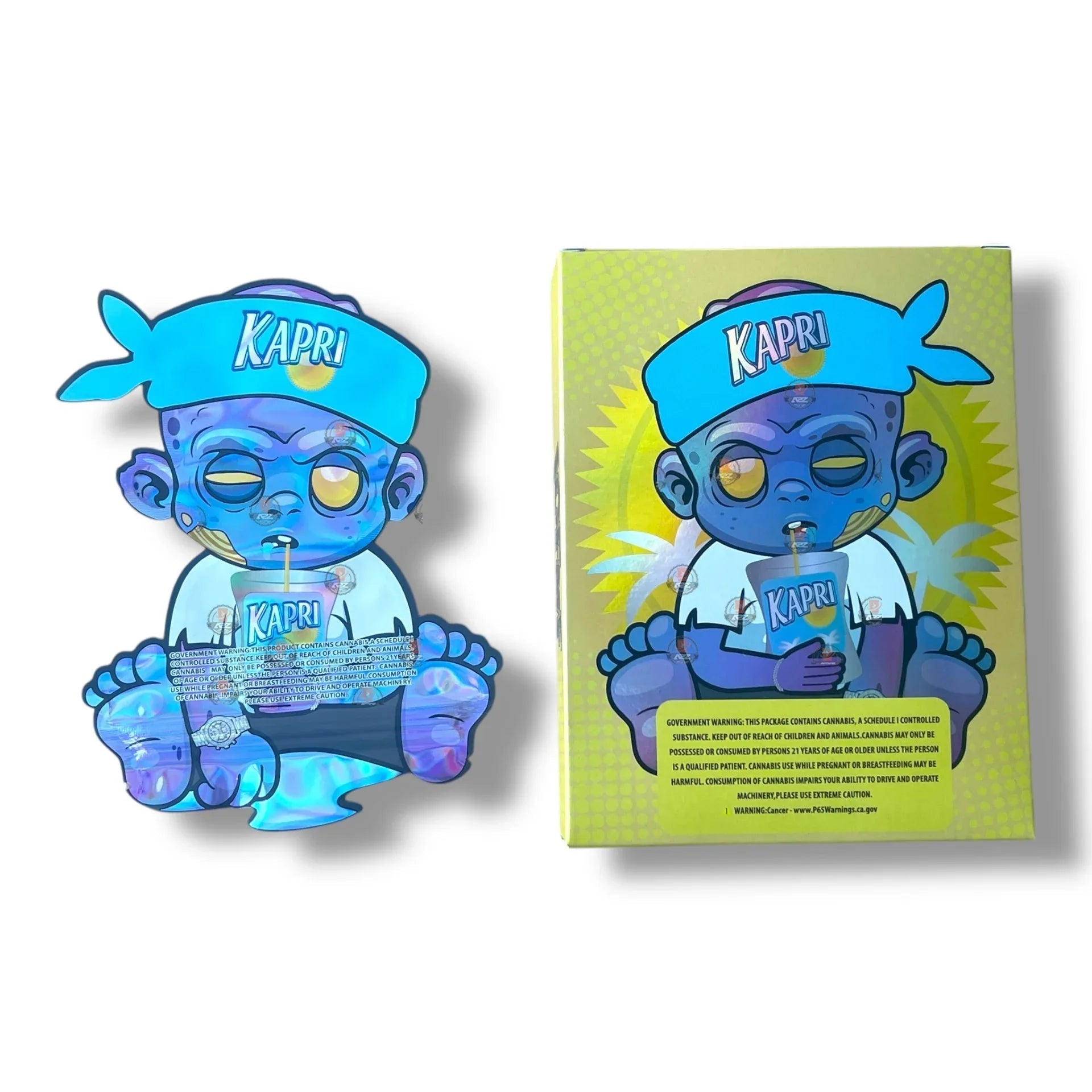 Kapri Baby Mylar Bags with Boxes 3.5g Box Packaging - Black Unicorn Hub