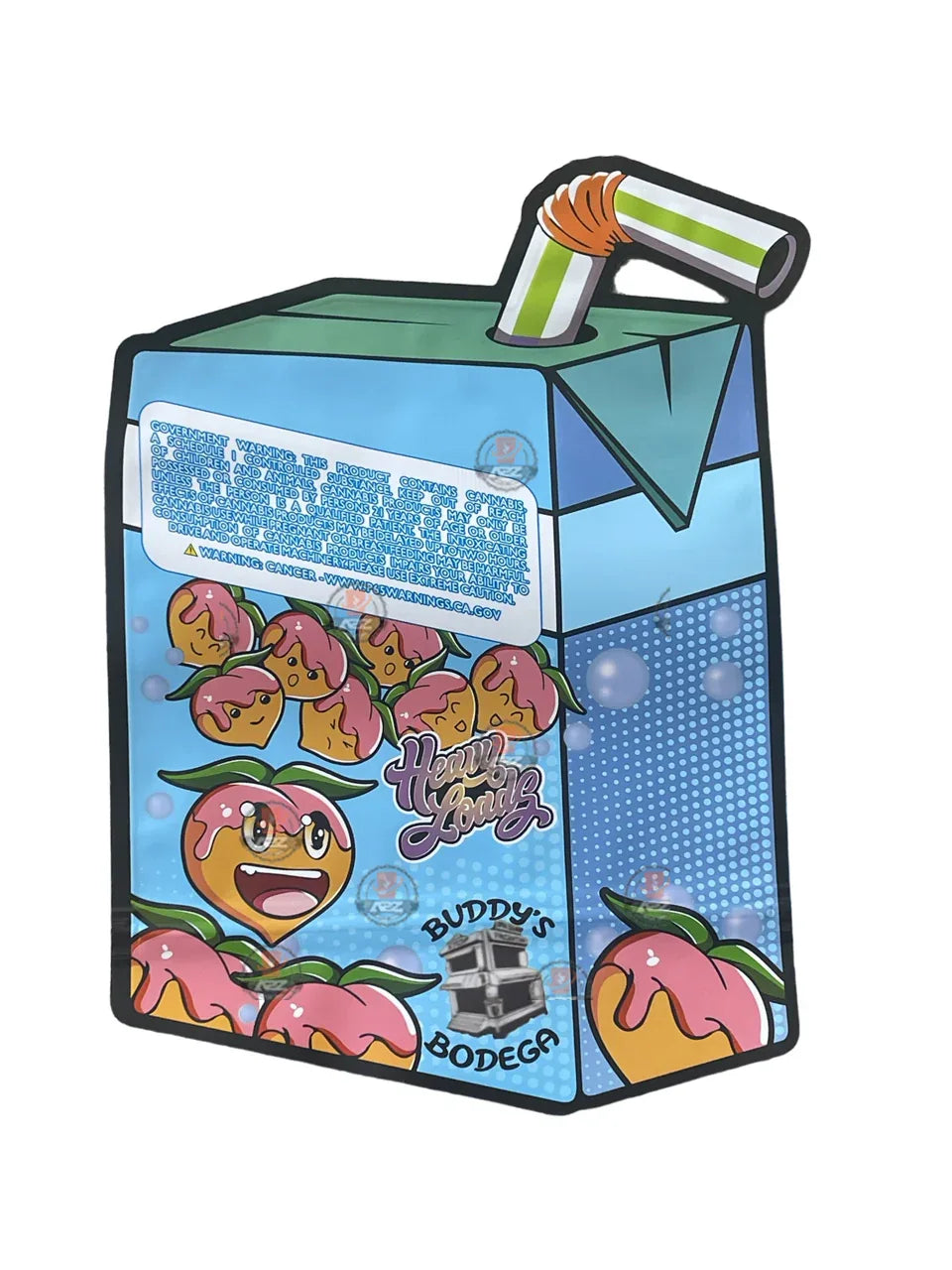 Japanese Peaches Mylar Bag 1 OZ 28G (50 Count) - Black Unicorn Hub