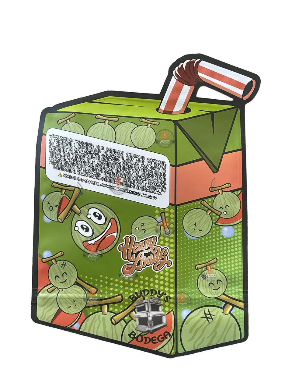 Japanese Melon Mylar Bag 1 OZ 28G (50 Count) - Black Unicorn Hub