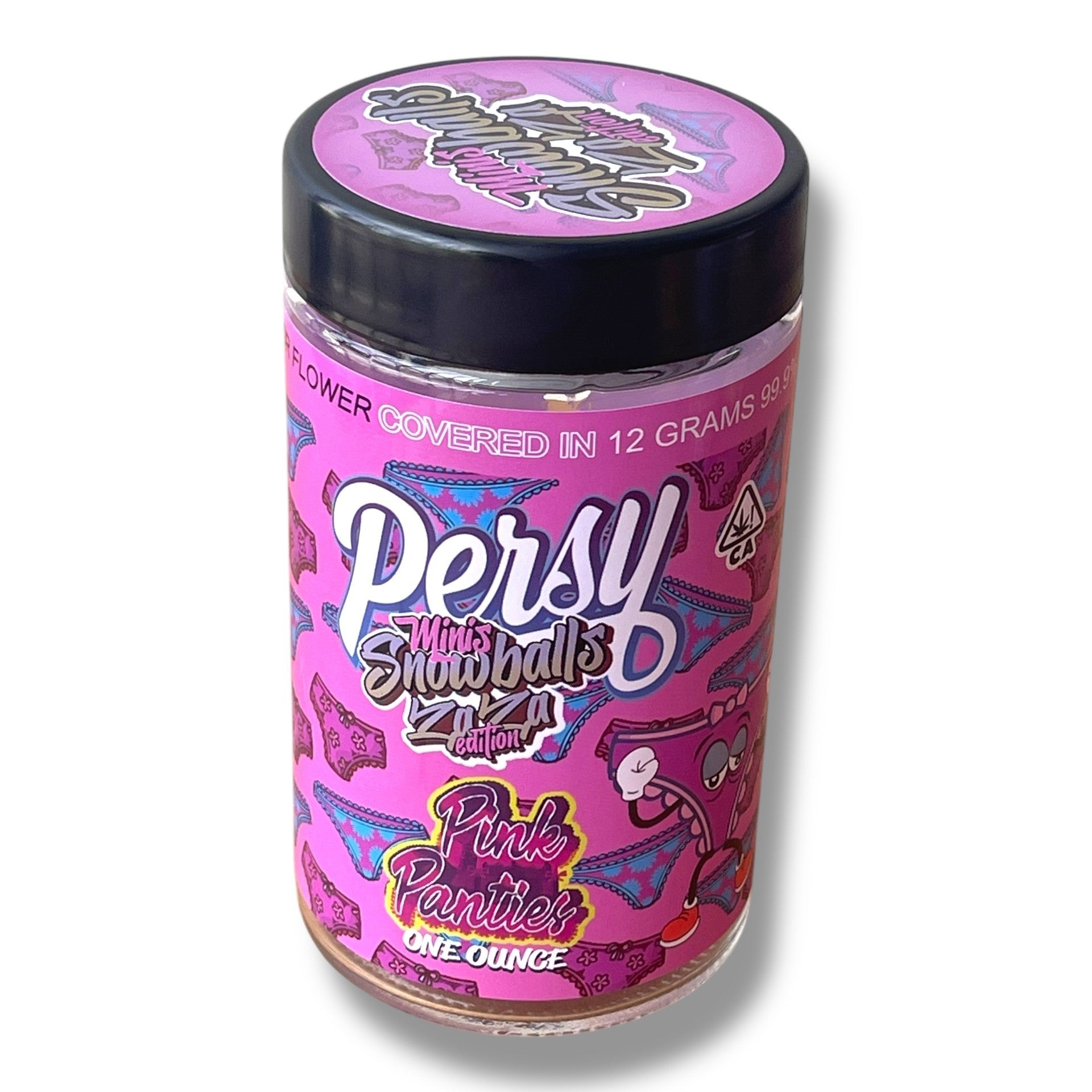 Persy Mini Snowballs Zaza Edition 16-1oz Glass Jars - Varity Pack 16 Flavors in box 1 pound empty jars