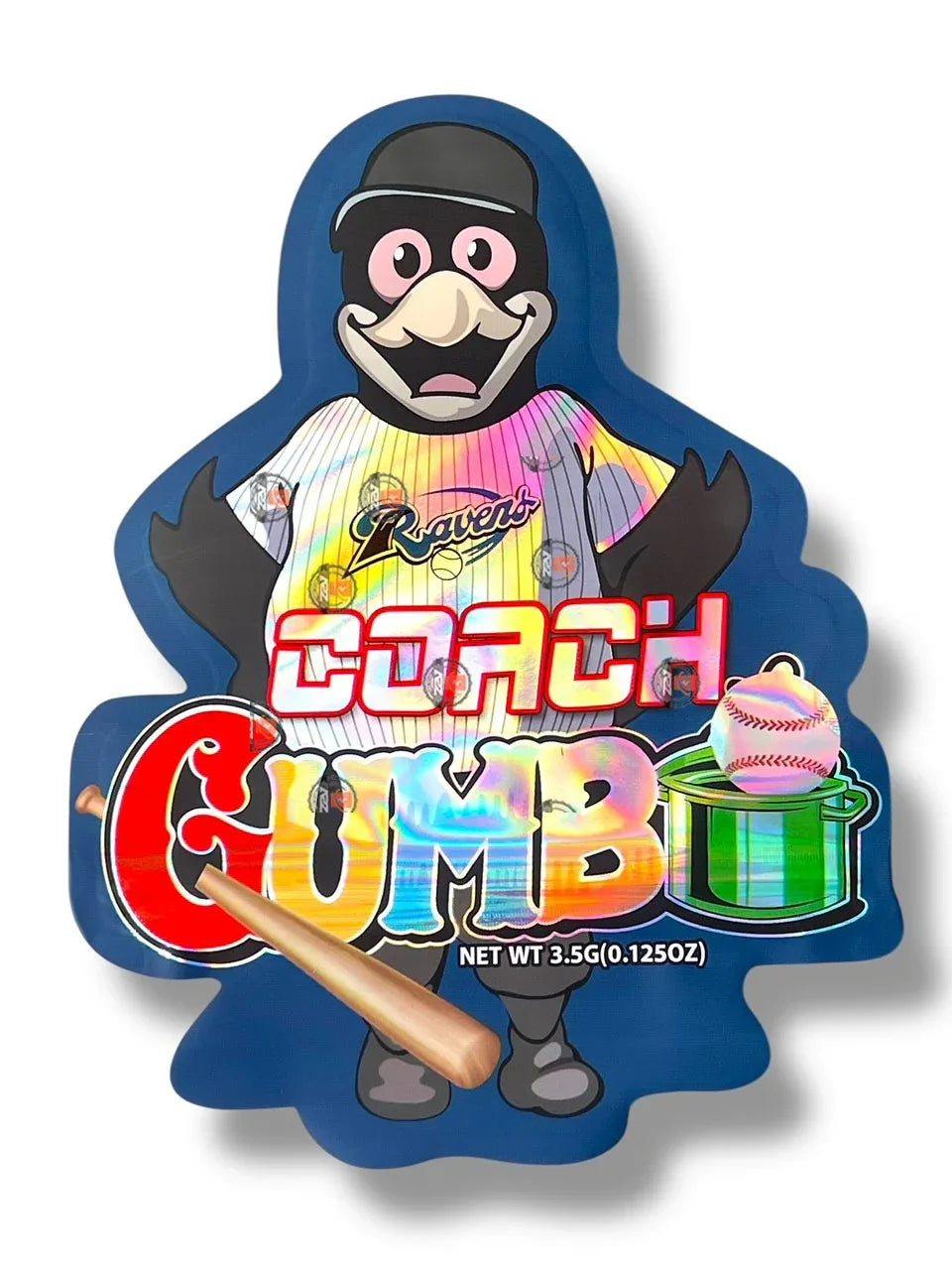 Gumbo Coach Ravens 3.5g Mylar Bag- Packaging Only Connecticut Edition - Black Unicorn Hub