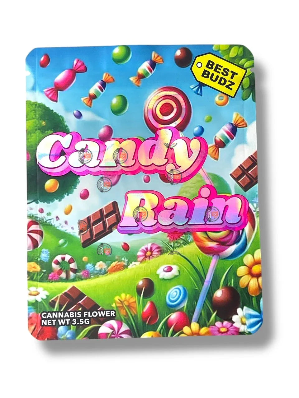 Candy Rain Best Budz Mylar Bag 3.5g - Black Unicorn Hub