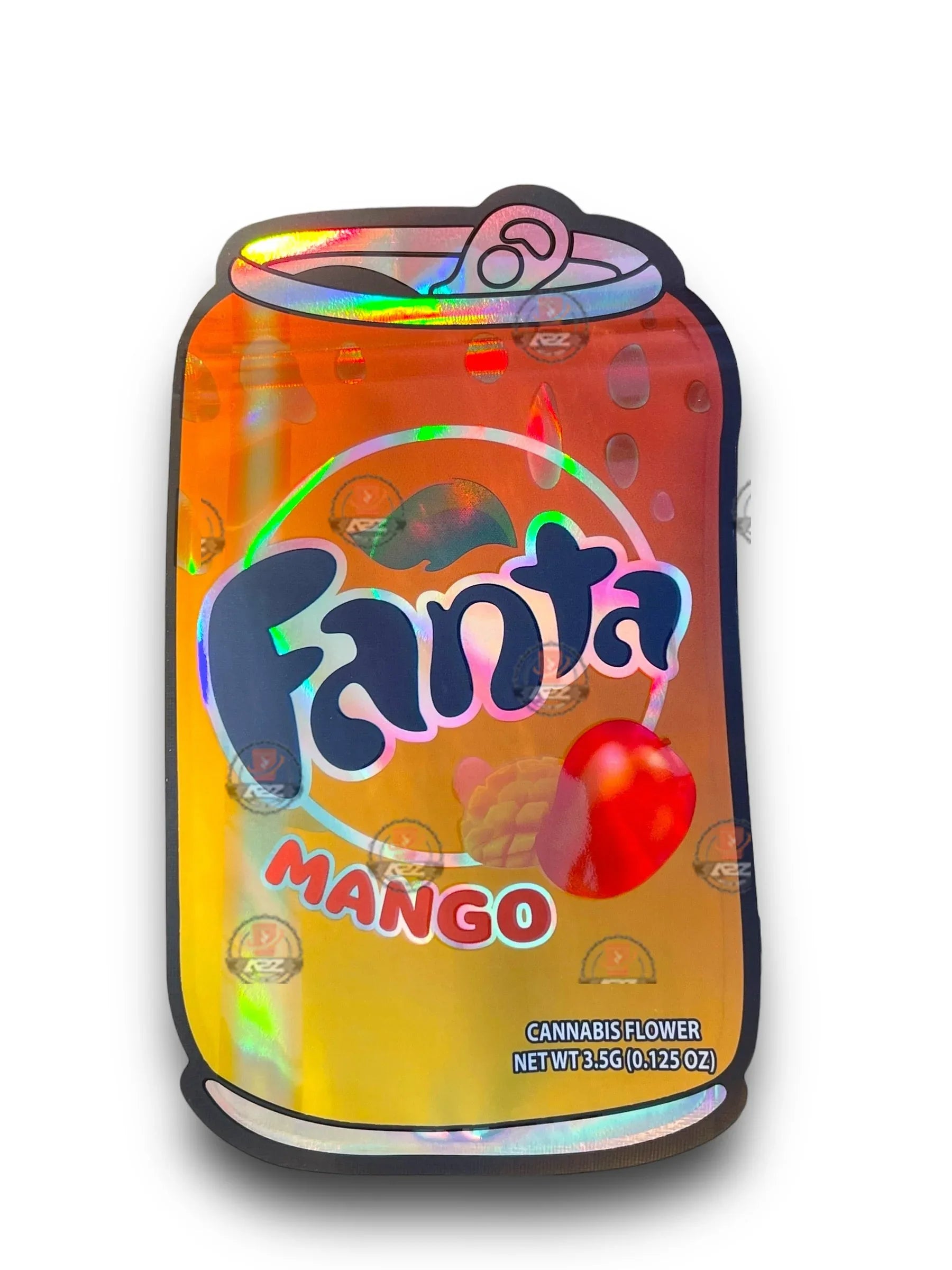 Fanta Mango 3.5G Mylar Bags Holographic - Black Unicorn Hub