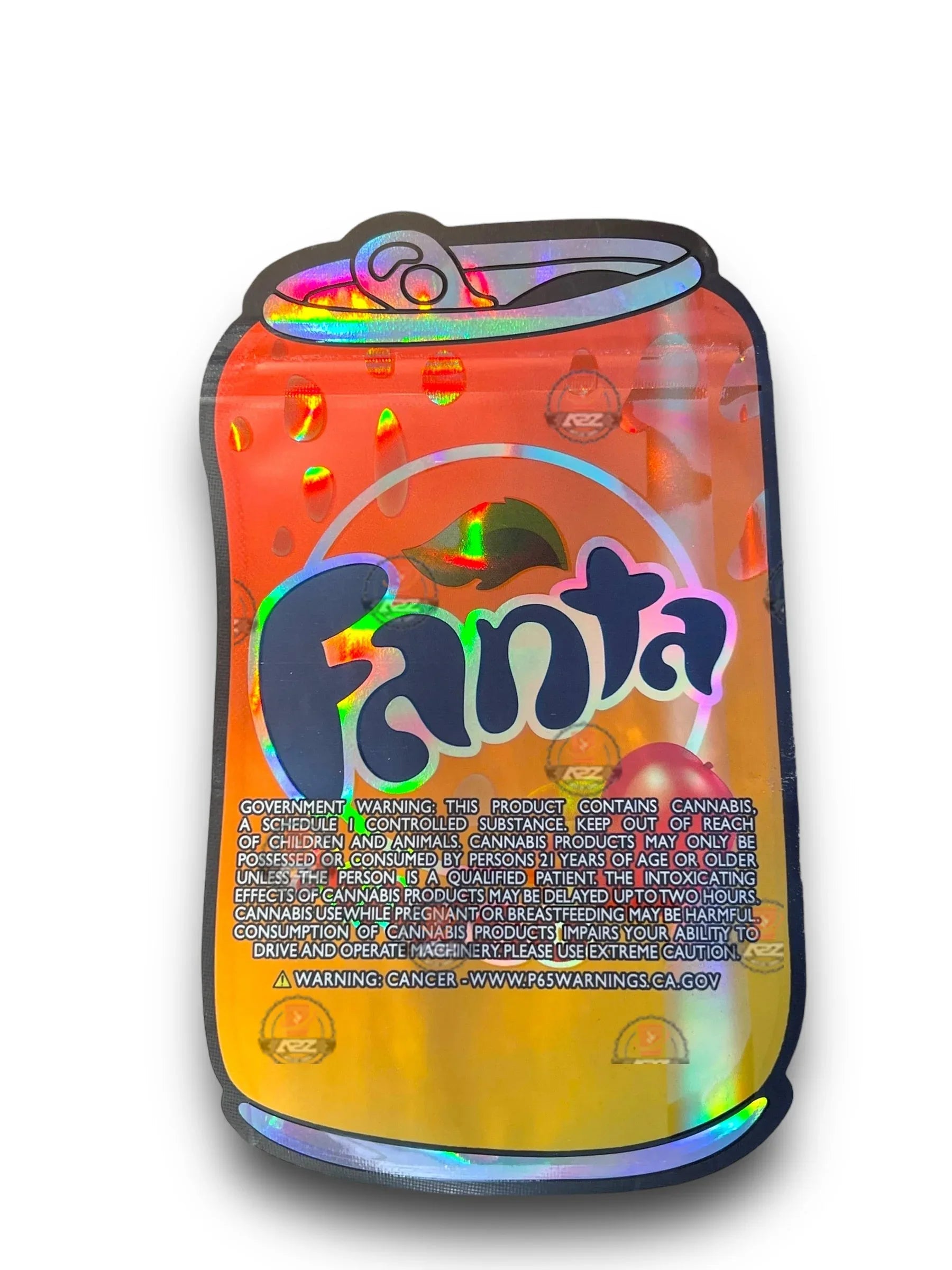 Fanta Mango 3.5G Mylar Bags Holographic - Black Unicorn Hub