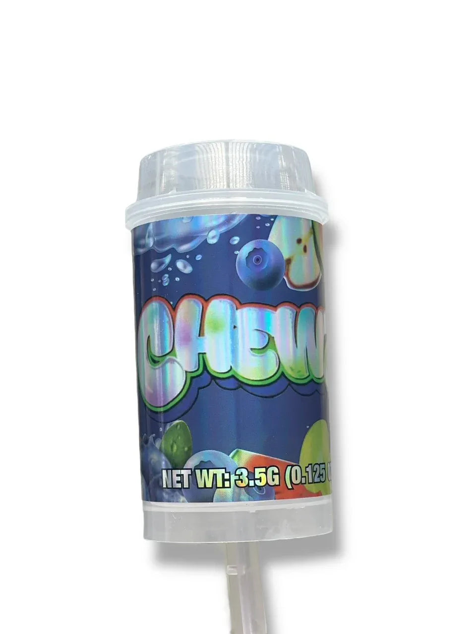 Push Pop Chewz Fruitopia 3.5g Container Holographic sticker Ring Pop - Black Unicorn Hub