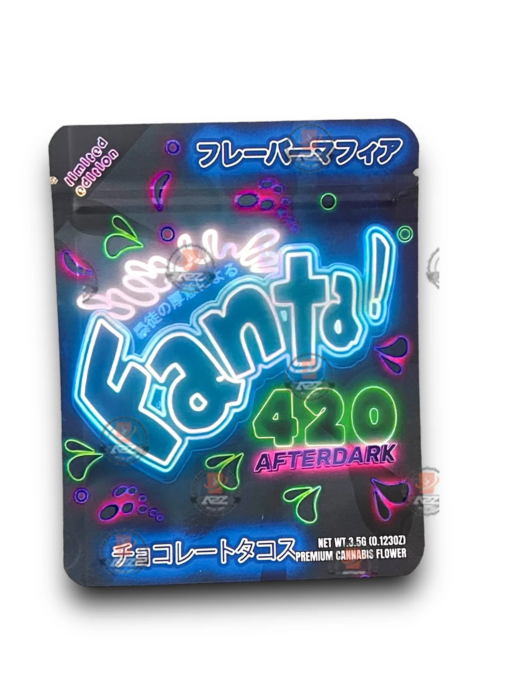 Fanta 420 After Dark 3.5G Mylar Bags Holographic - Black Unicorn Hub