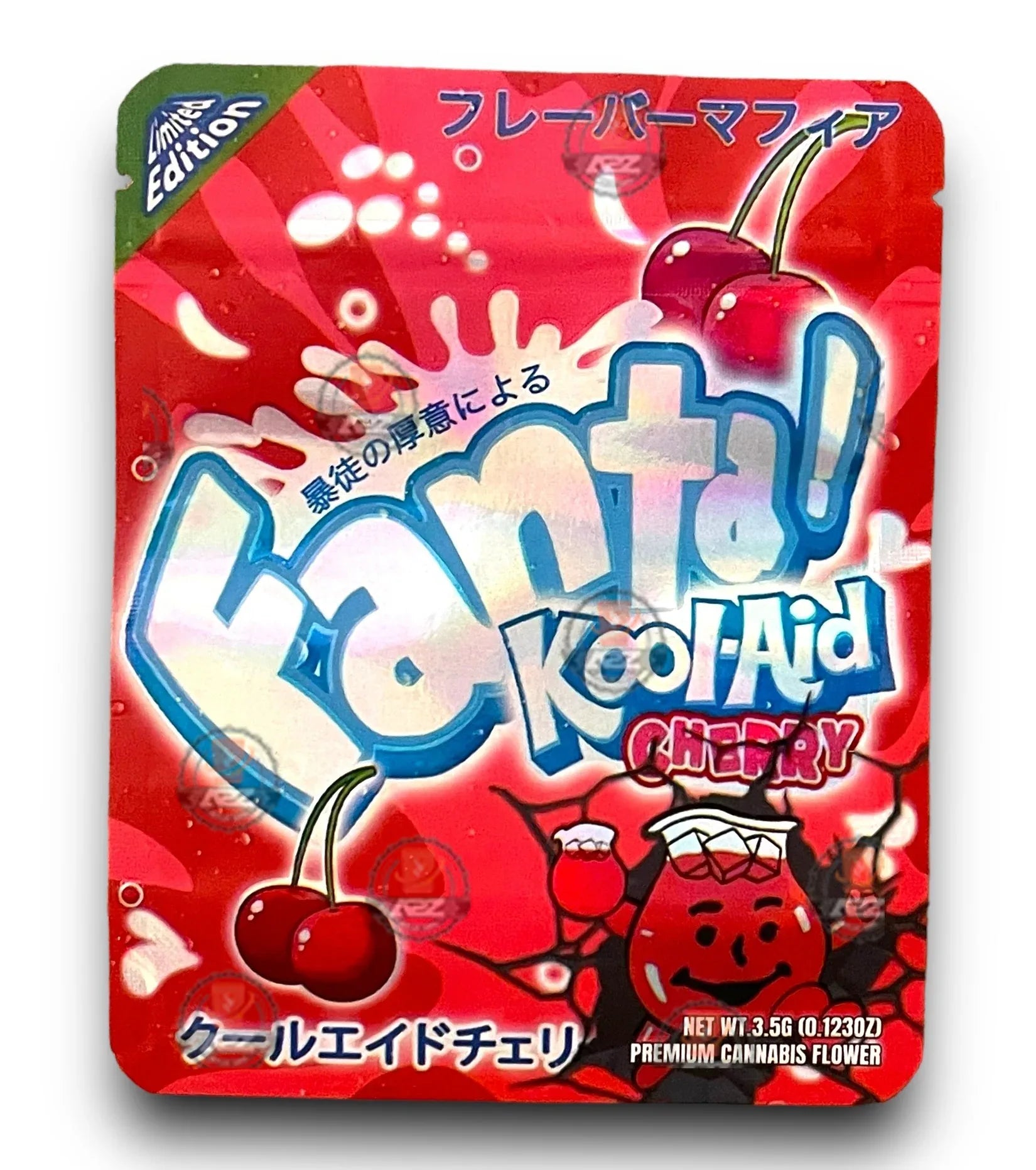 Fanta Kool Aid Cherry 3.5G Mylar Bags Holographic - Black Unicorn Hub
