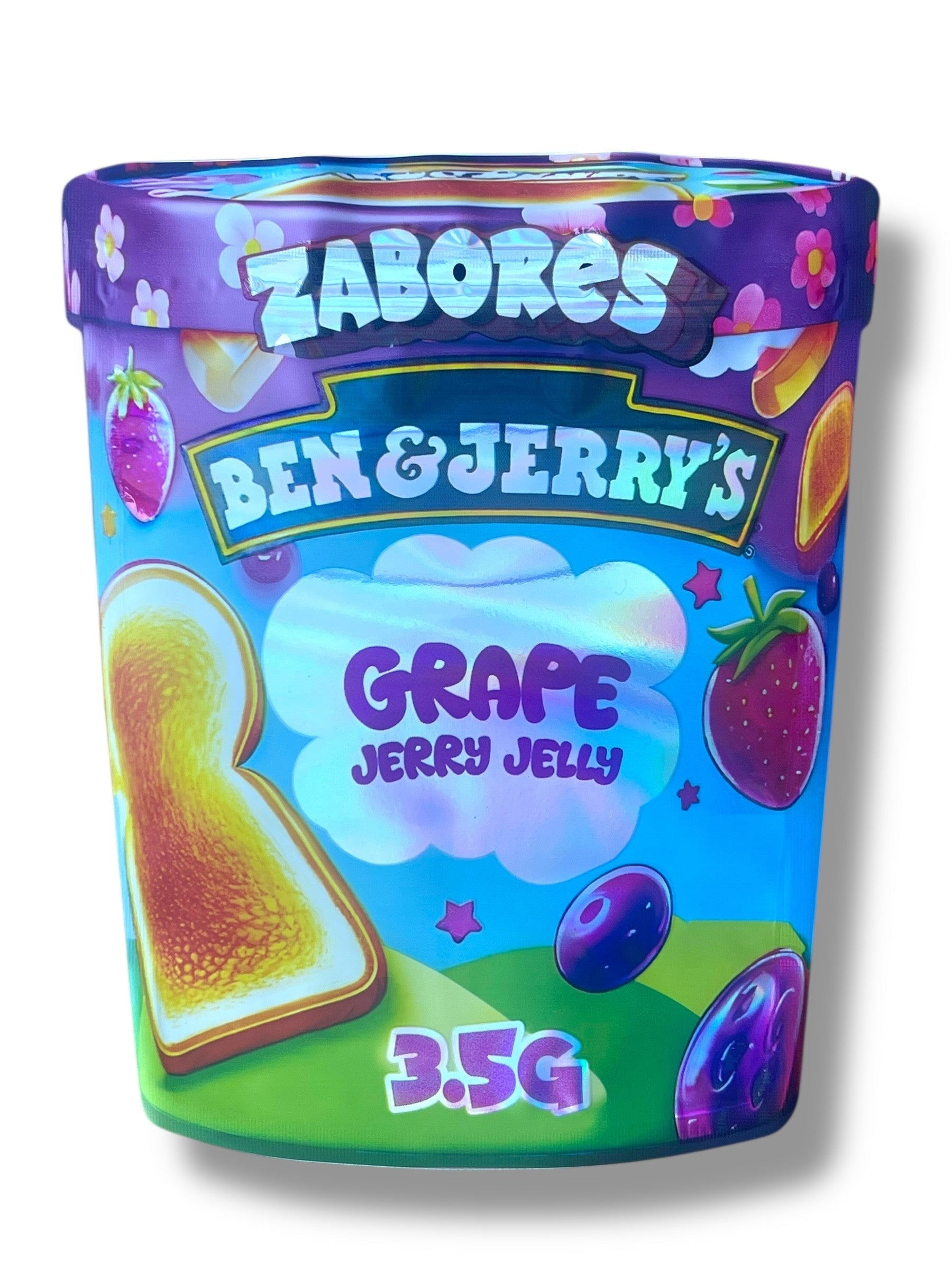Zabores Grape Jerry Jelly Bag 3.5g shape bag