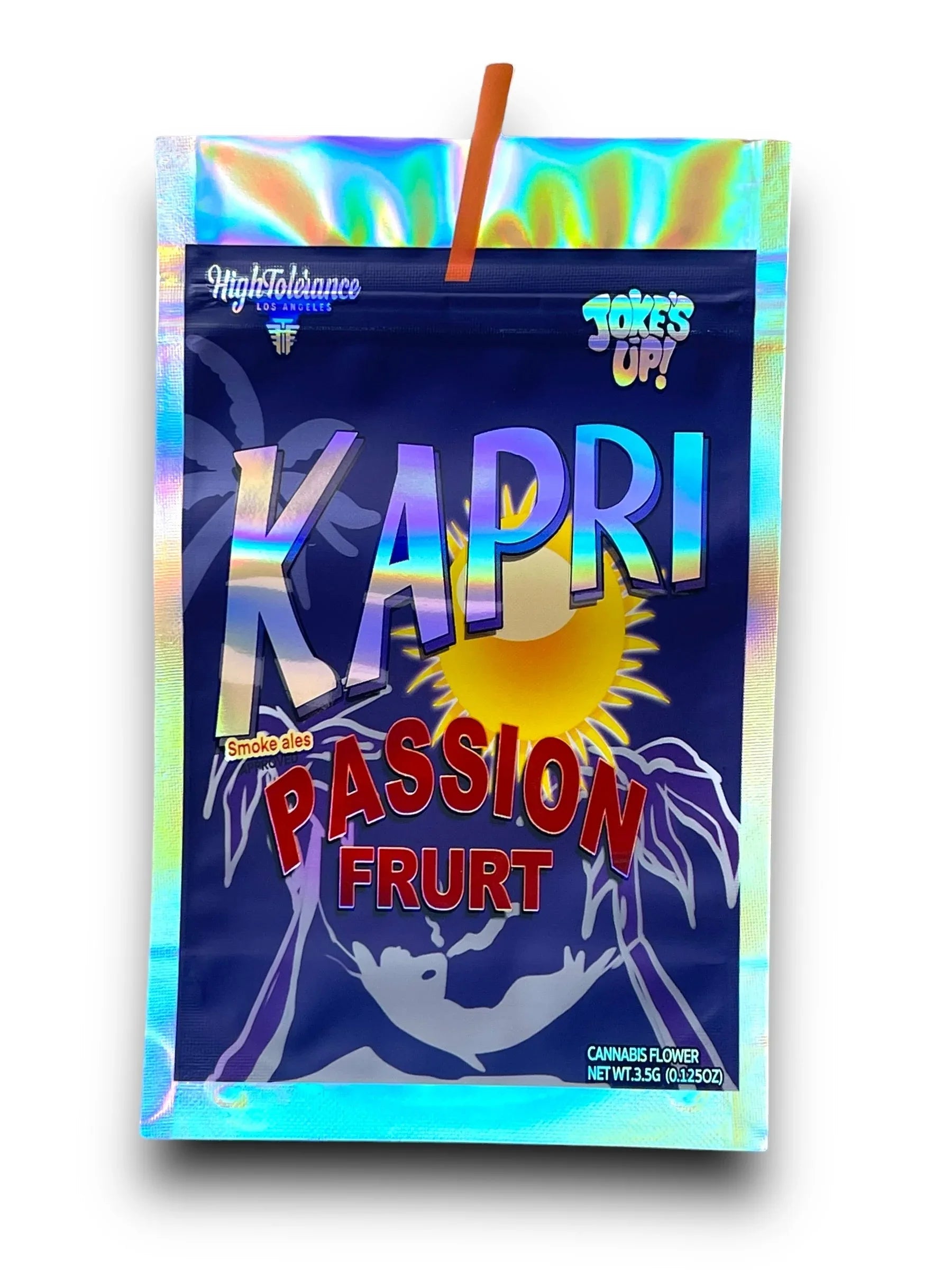 Kapri Passion Fruit 3.5G Mylar Bags Holographic High Tolerance Jokes UP - Black Unicorn Hub