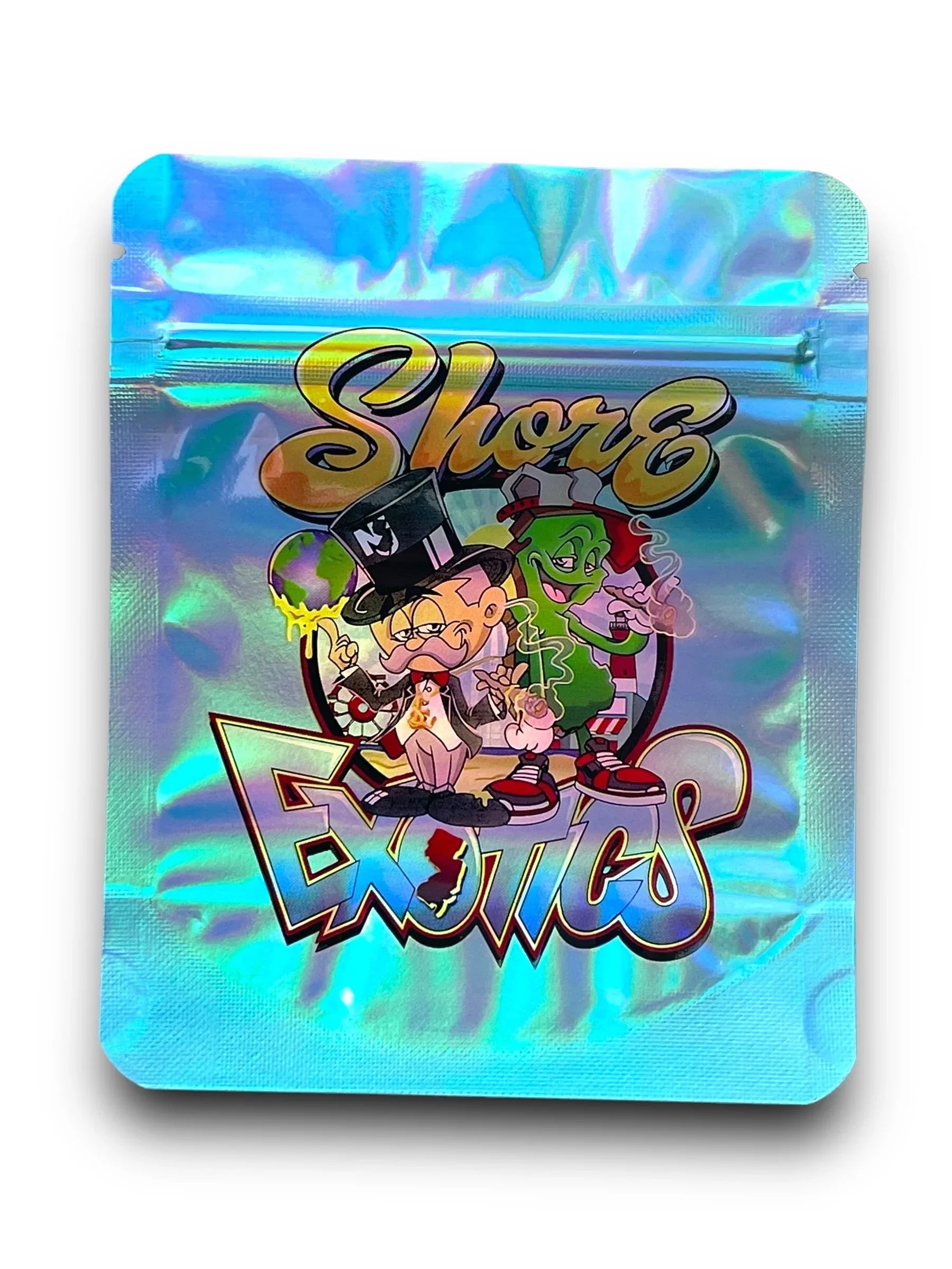 Sherb Exotics 3.5G Mylar Bags Holographic Mylar Packaging - Black Unicorn Hub