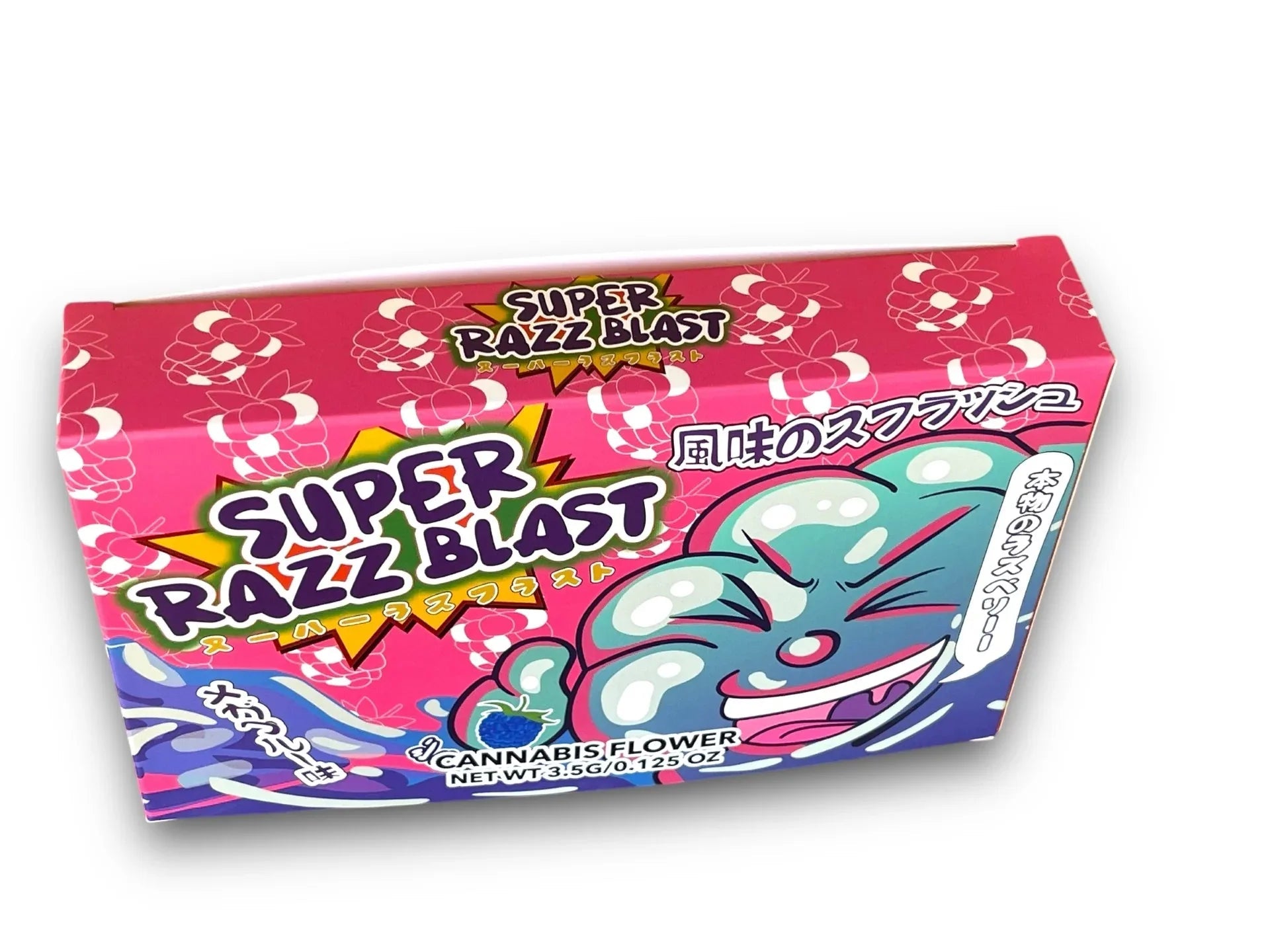 Super Razz Blast Mylar Bags with Boxes 3.5g Box Packaging Holographic - Black Unicorn Hub