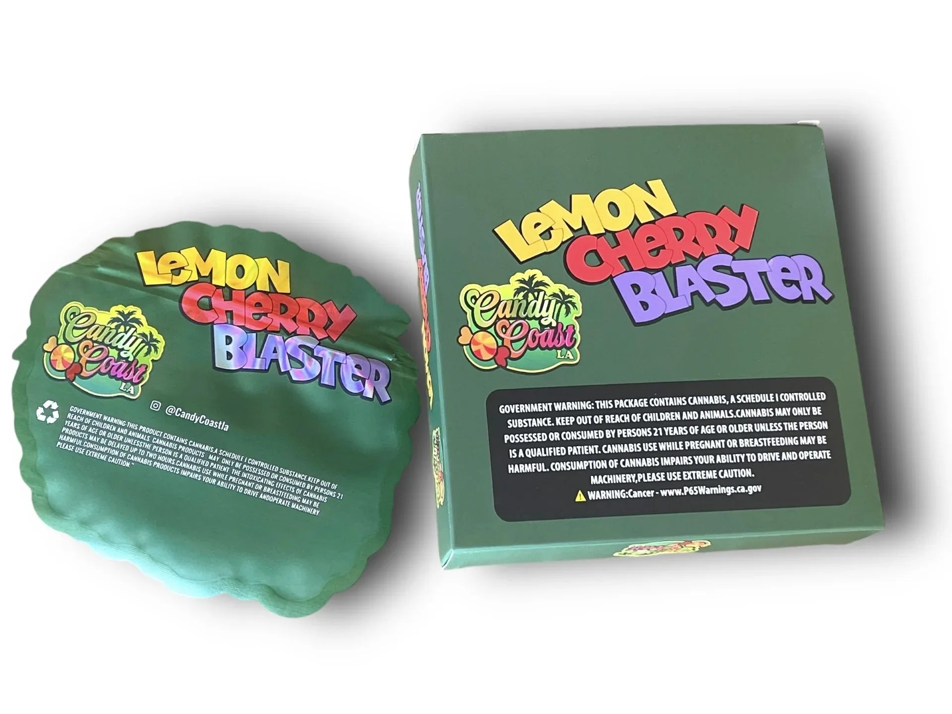 Lemon Cherry Blaster Mylar Bags with Boxes 3.5g Box Packaging Holographic - Black Unicorn Hub