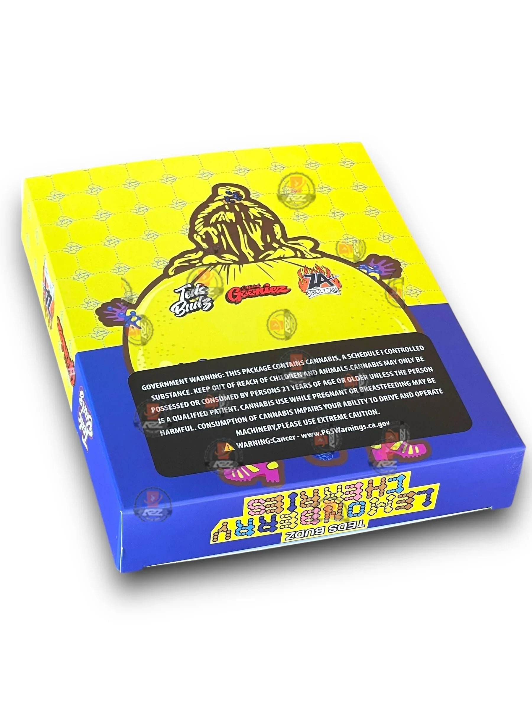 Teds Budz Lemon Zitz Mylar Bags with Boxes 3.5g Box Packaging Holographic - Black Unicorn Hub