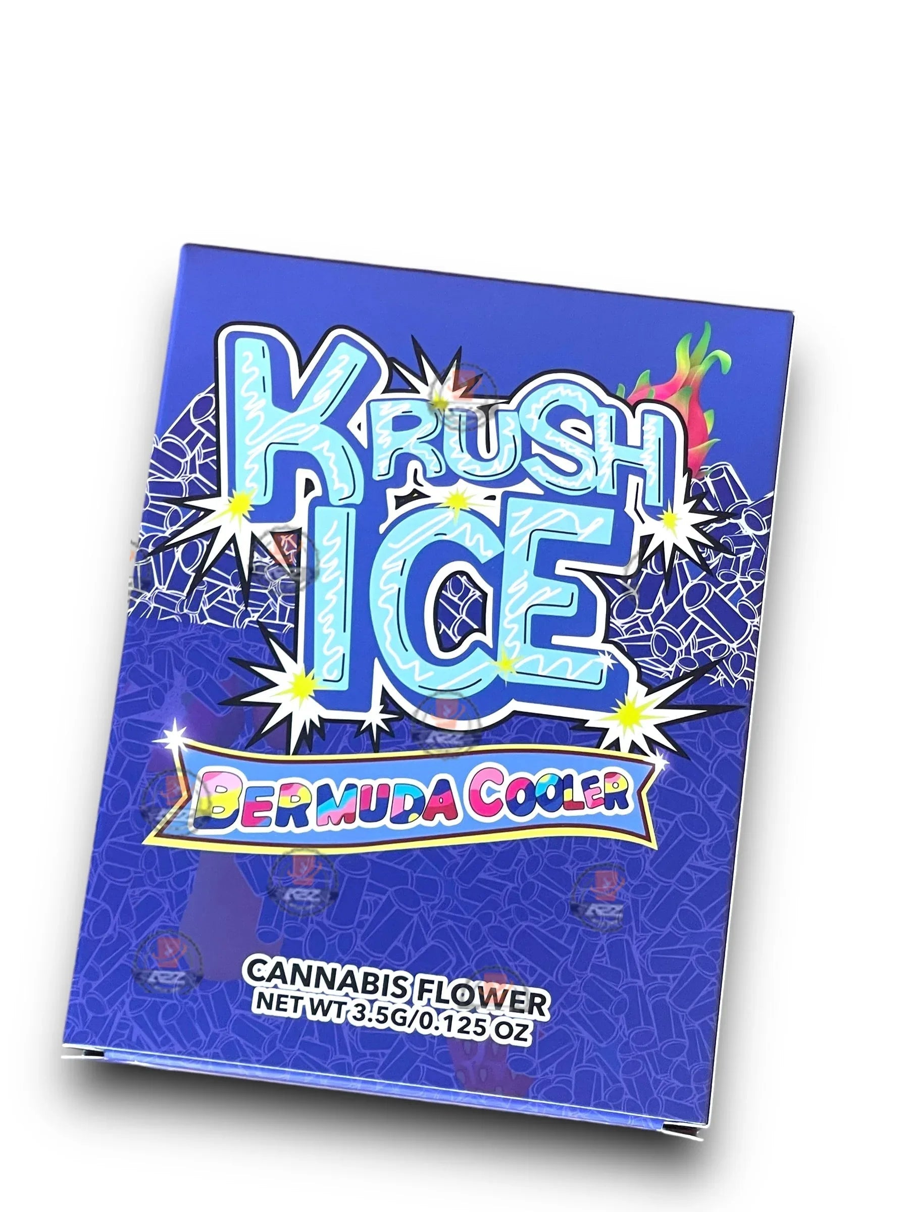 Krush Ice Bermuda Cooler Mylar Bags with Boxes 3.5g Box Packaging Holographic - Black Unicorn Hub