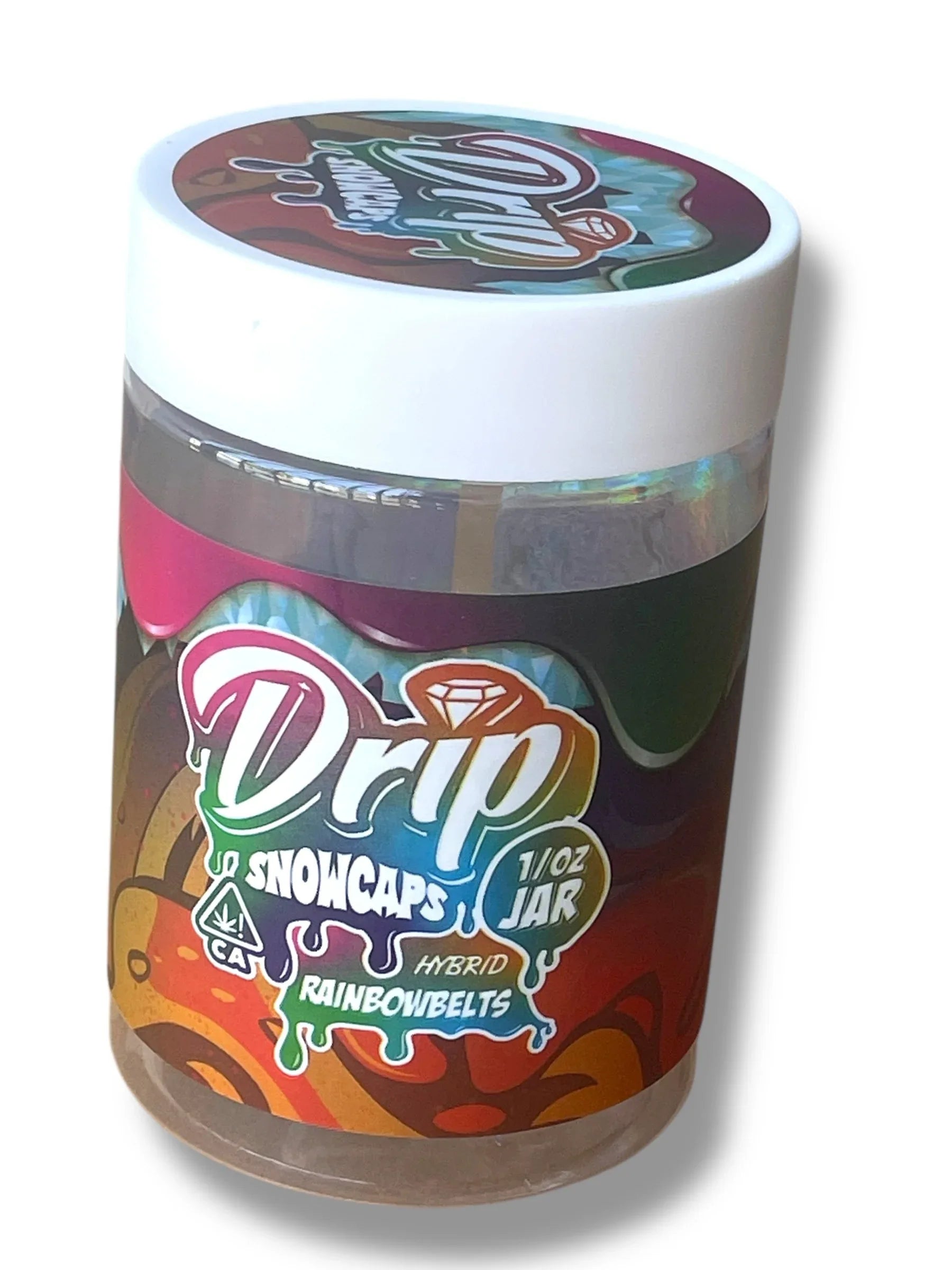 Drip Snowcaps 16-1oz Plastic Jars - Varity Pack 16 Flavors in box 1 pound with outer box Empty Jars - Black Unicorn Hub