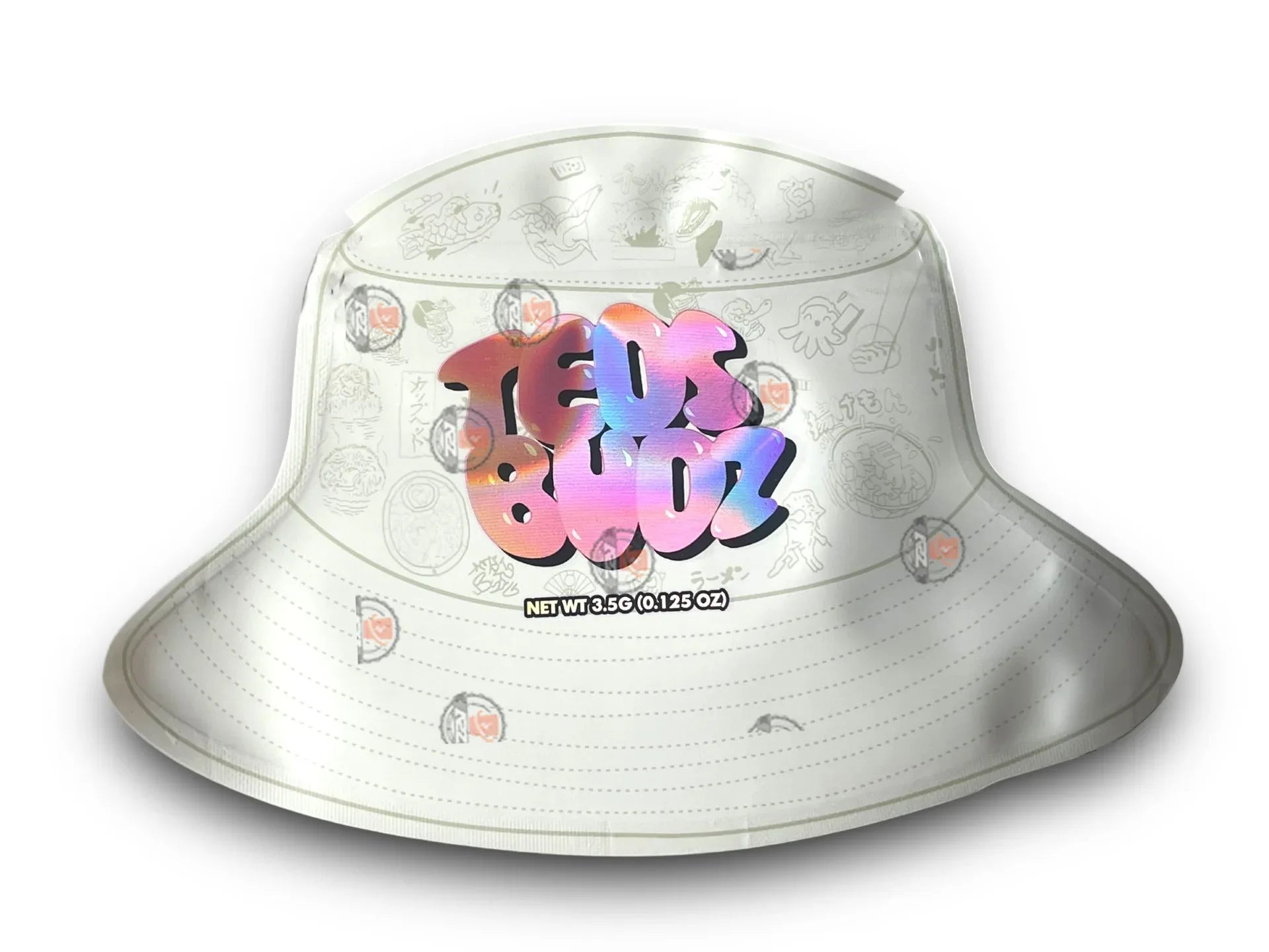 Teds Budz Lemon Zitz Mylar Bags with Boxes 3.5g Box Packaging Holographic - Black Unicorn Hub