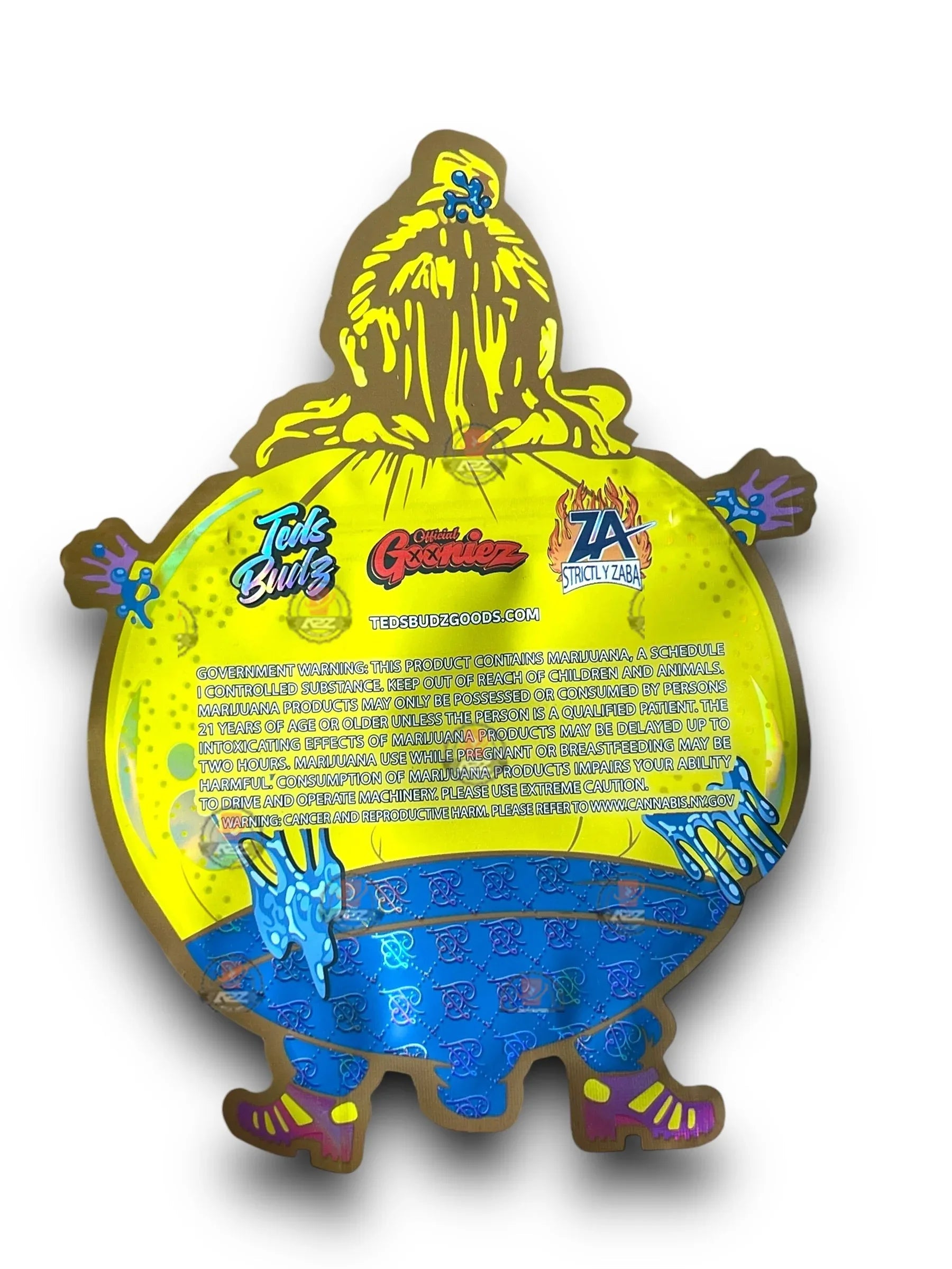 Teds Budz Lemon Berry Cherries Mylar Bags 3.5g Box Packaging Holographic - Black Unicorn Hub