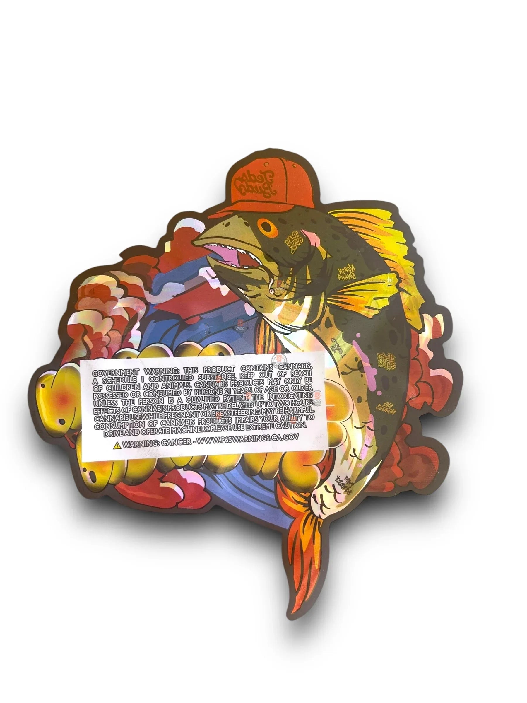 Teds Budz Slammin Salmon Mylar Bags 3.5g Holographic - Black Unicorn Hub