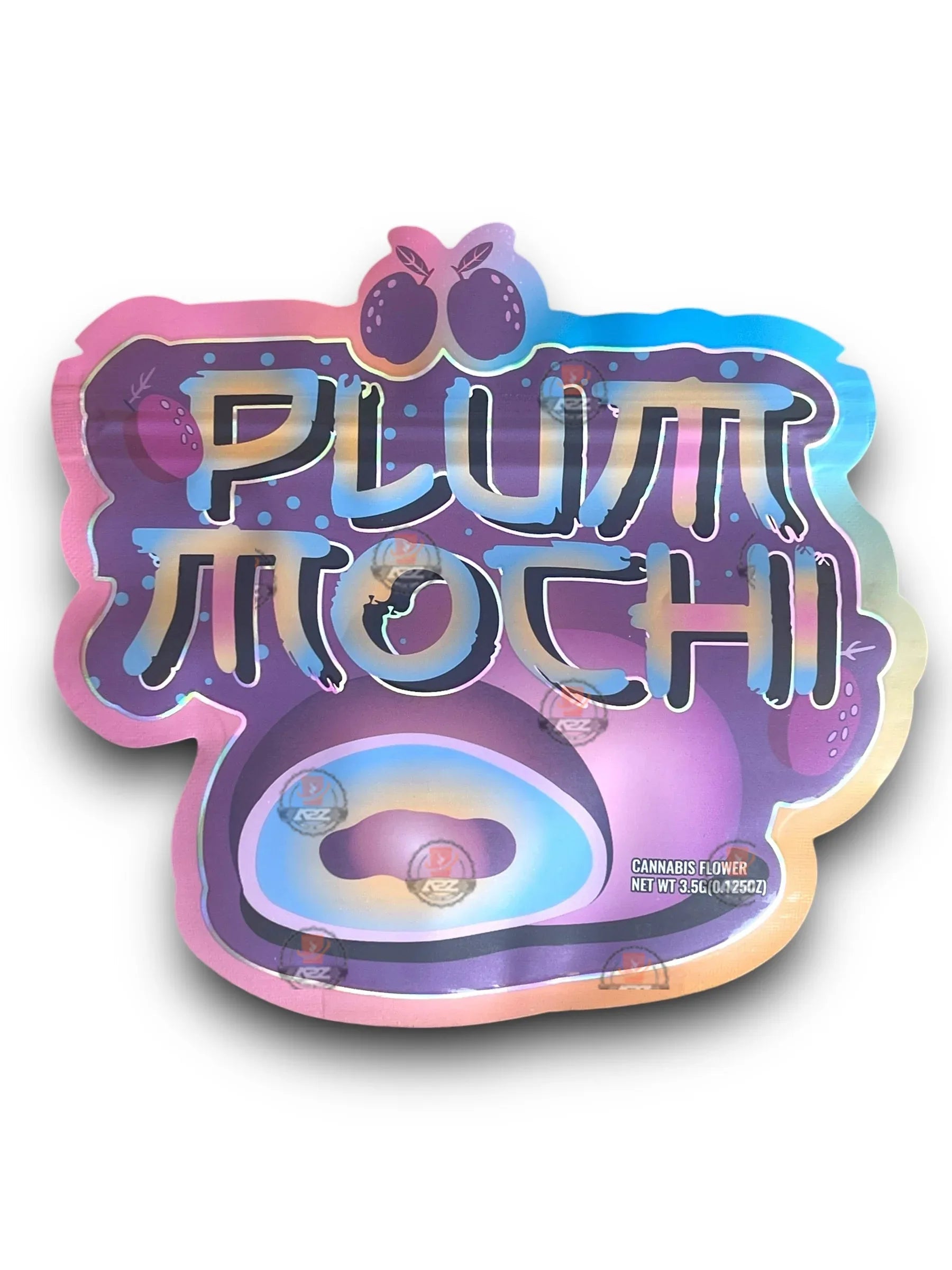 Teds Budz Plum Mochi Mylar Bags 3.5g Holographic - Black Unicorn Hub