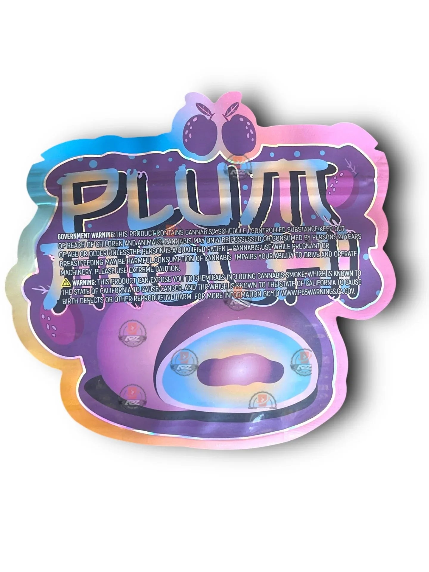 Teds Budz Plum Mochi Mylar Bags 3.5g Holographic - Black Unicorn Hub