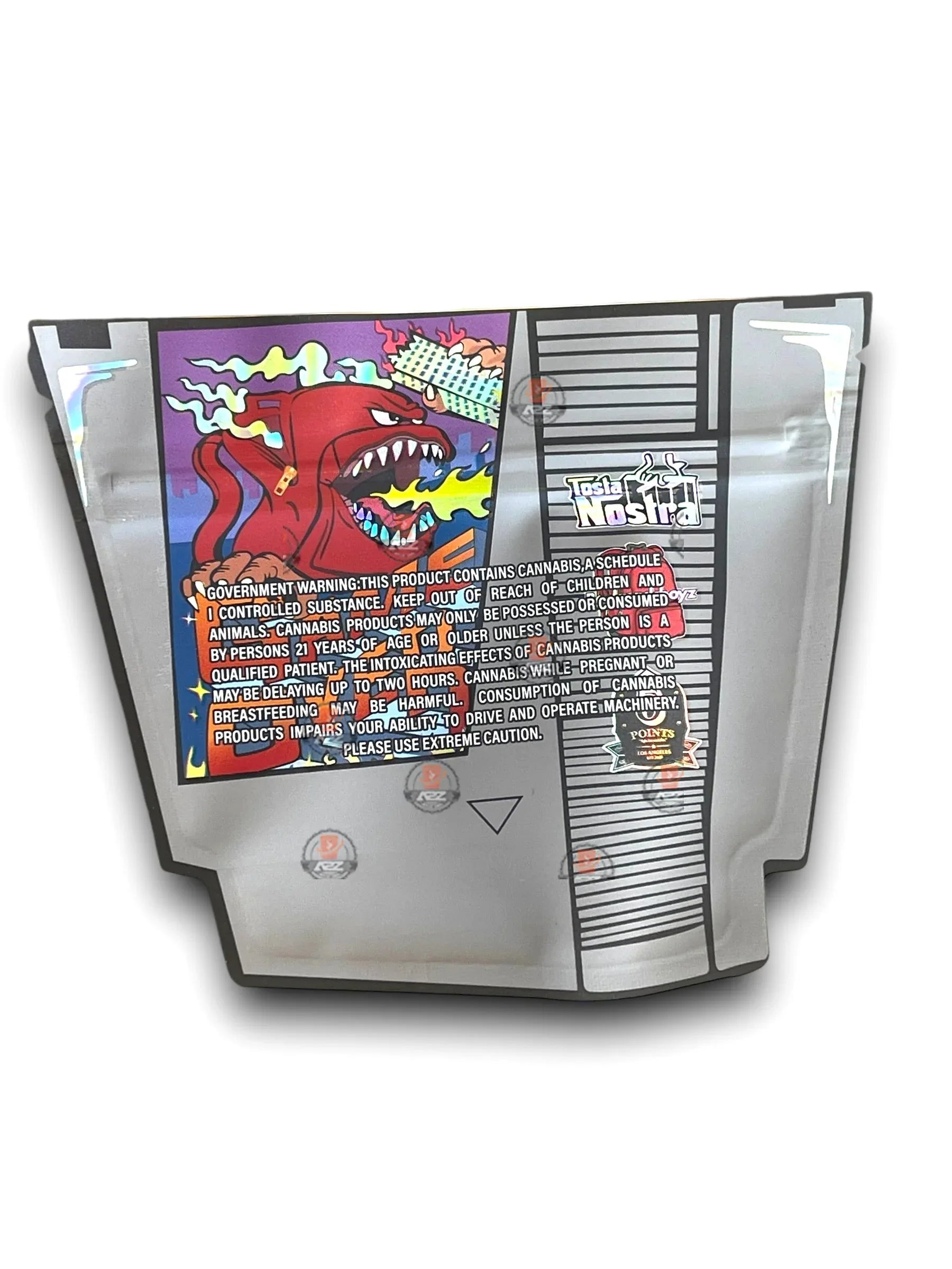 Game Over Tosta Nostra Mylar Bags 3.5g Holographic - Black Unicorn Hub