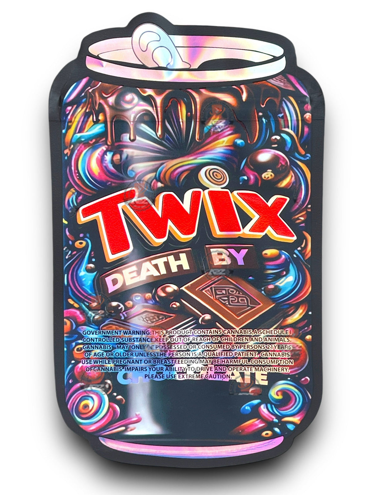 Twix Death By Chocolate Mylar Bags 3.5g Holographic