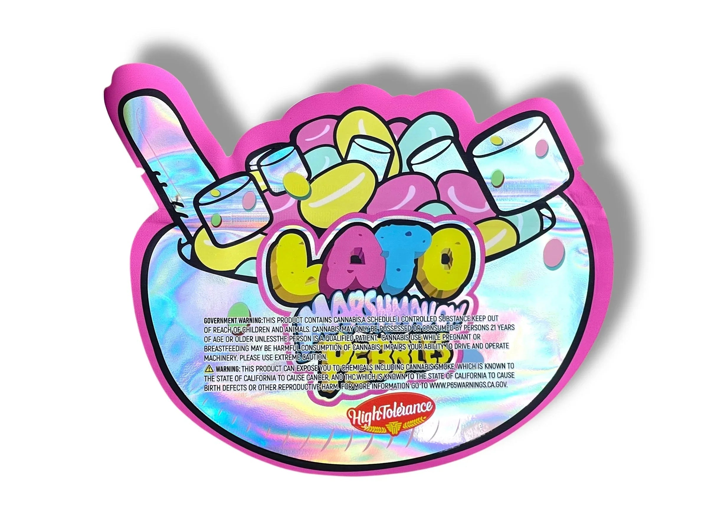 High Tolerance Lato Marshmallow 3.5g shape bag - Black Unicorn Hub