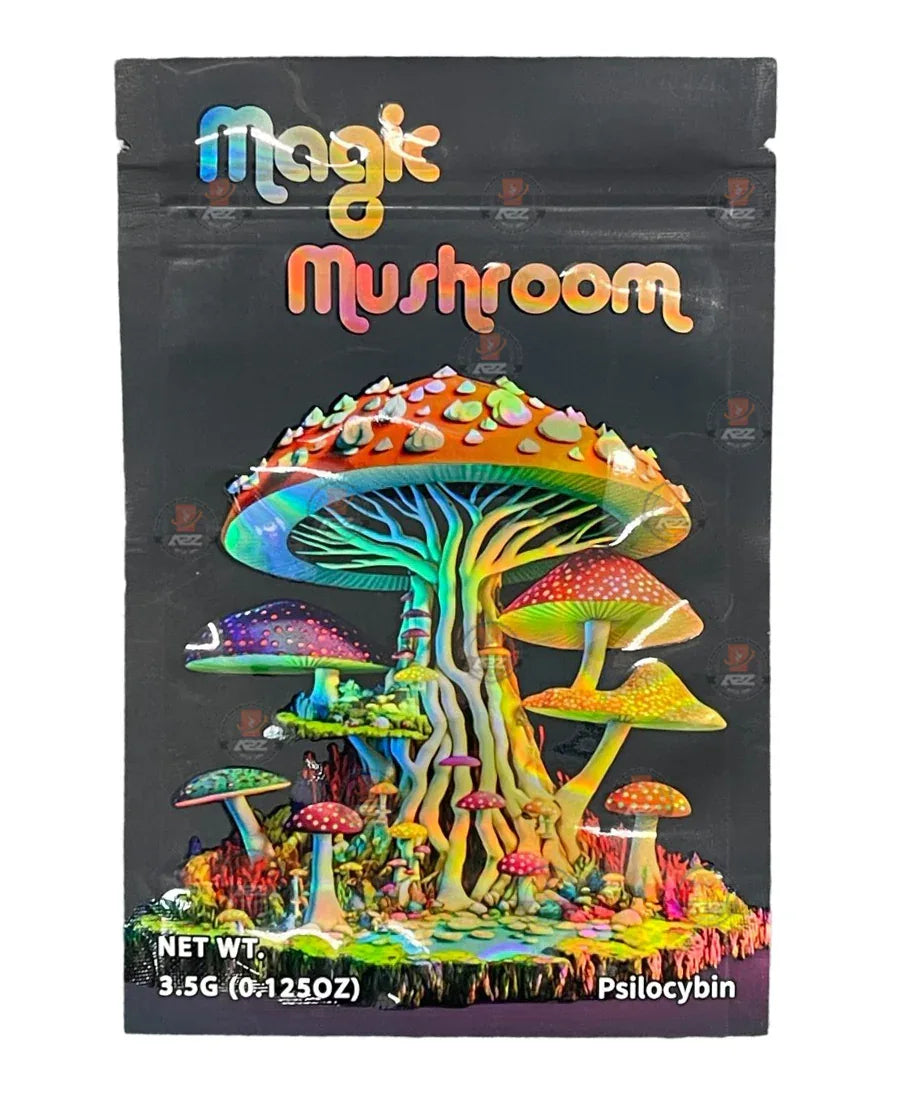 Magic Mushroom Mylar bags Empty Packaging #4 - Black Unicorn Hub