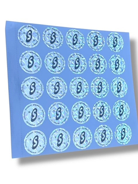 Sprinklez Confetti Cookie Cone 3.5G Mylar Bags -With stickers and label