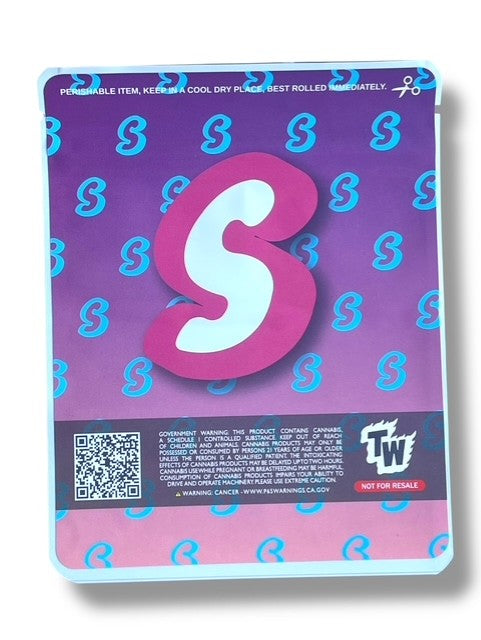 Sprinklez Gleamy Dream Cake 3.5G Mylar Bags -With stickers and label