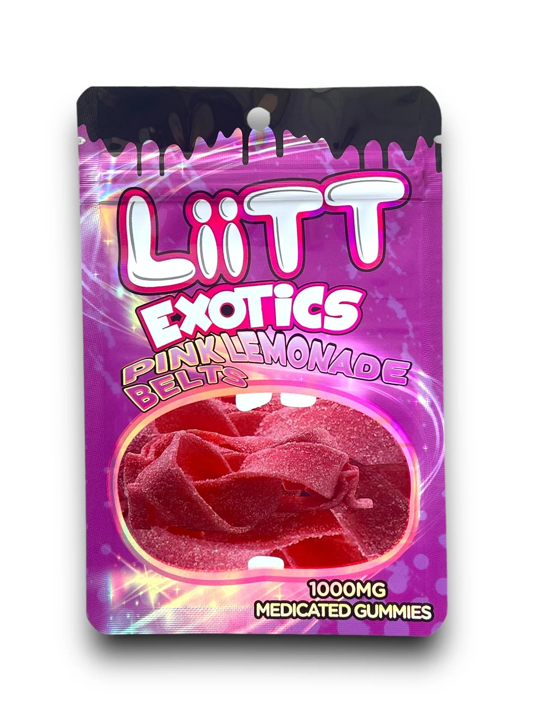Pink Lemonade Belts Liitt Exotics 3.5g Mylar Bag 1000MG - Black Unicorn Hub