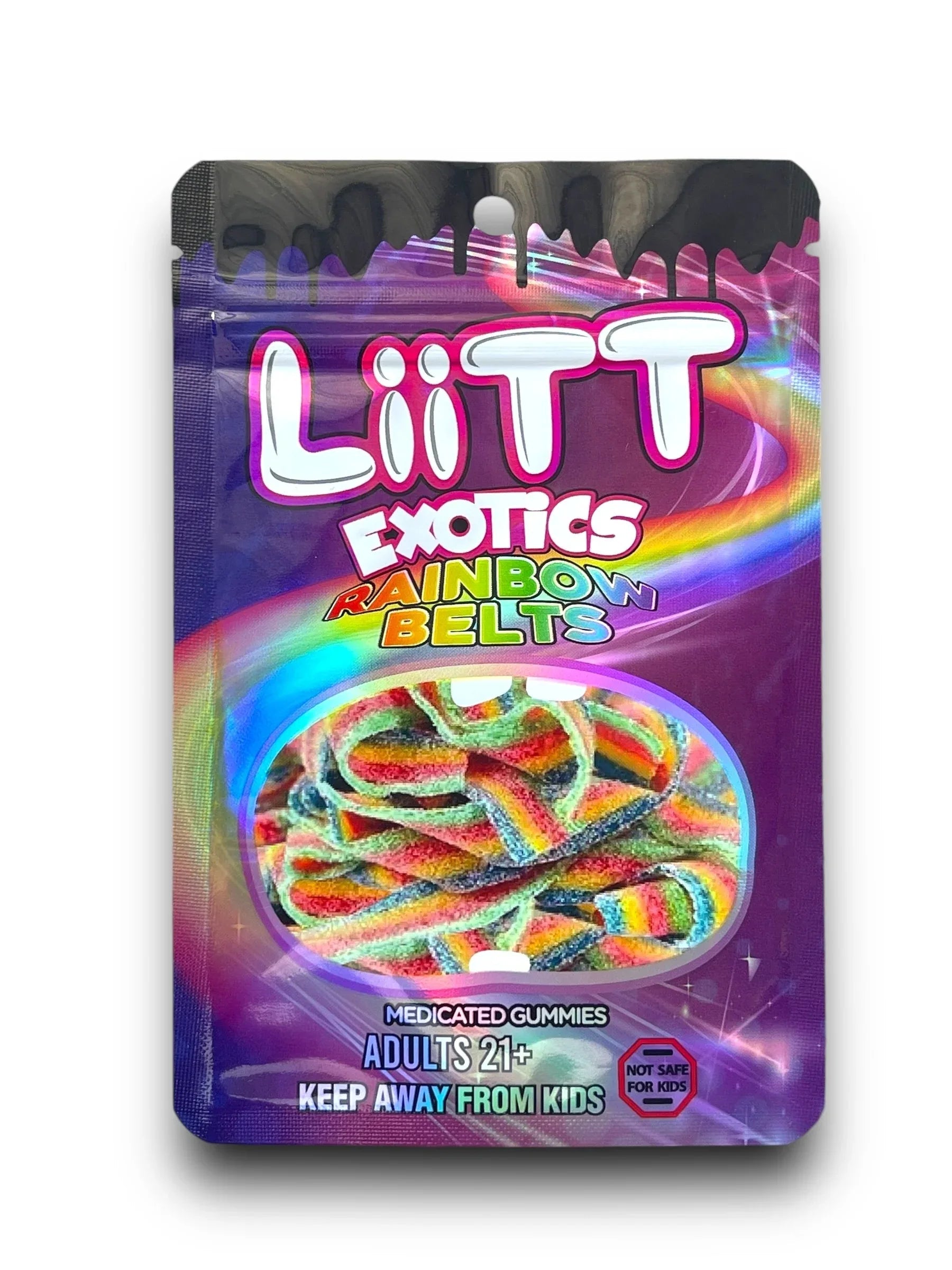 Rainbow Belts Liitt Exotics 3.5g Mylar Bag 1000MG - Black Unicorn Hub