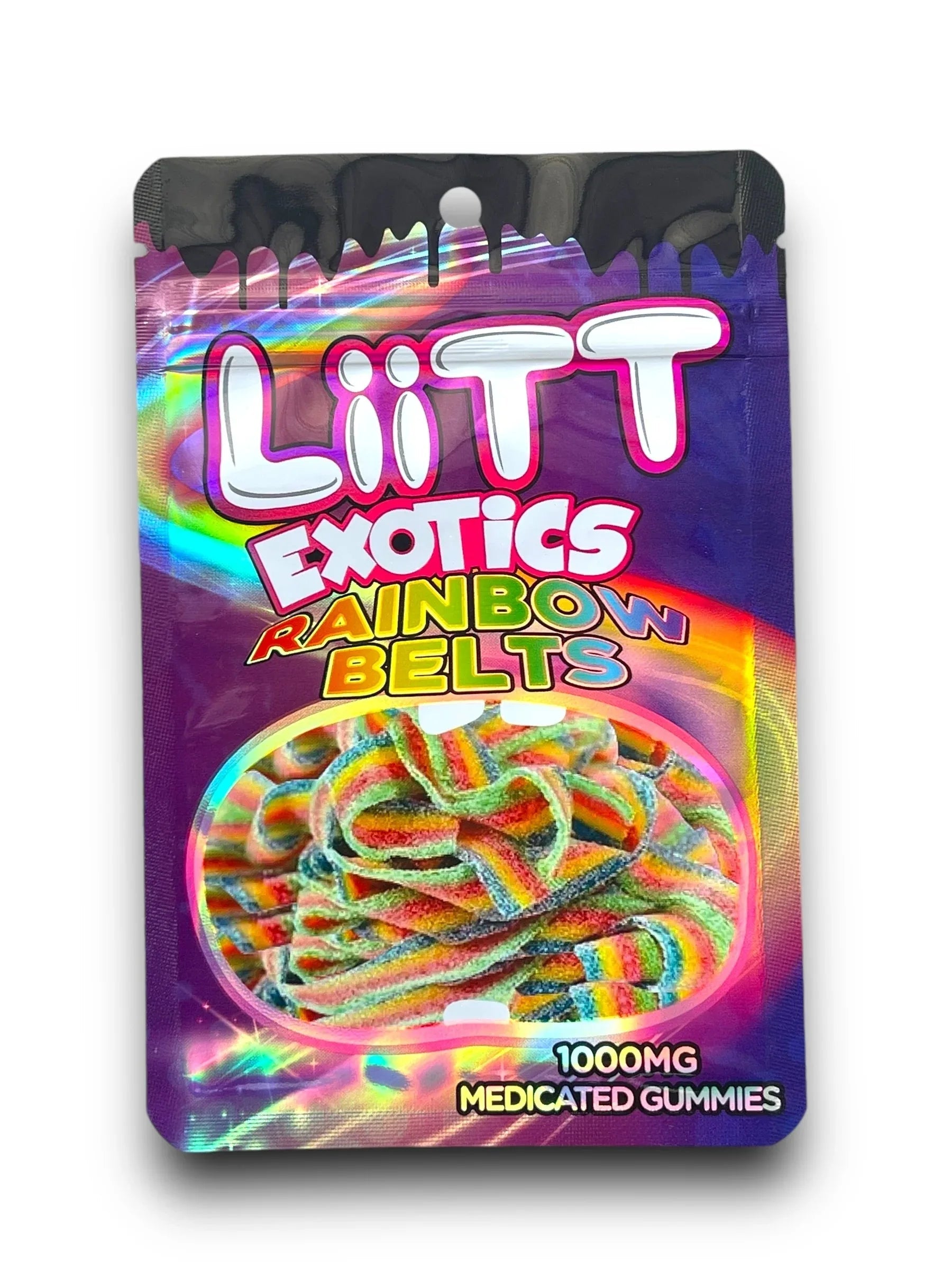 Rainbow Belts Liitt Exotics 3.5g Mylar Bag 1000MG - Black Unicorn Hub