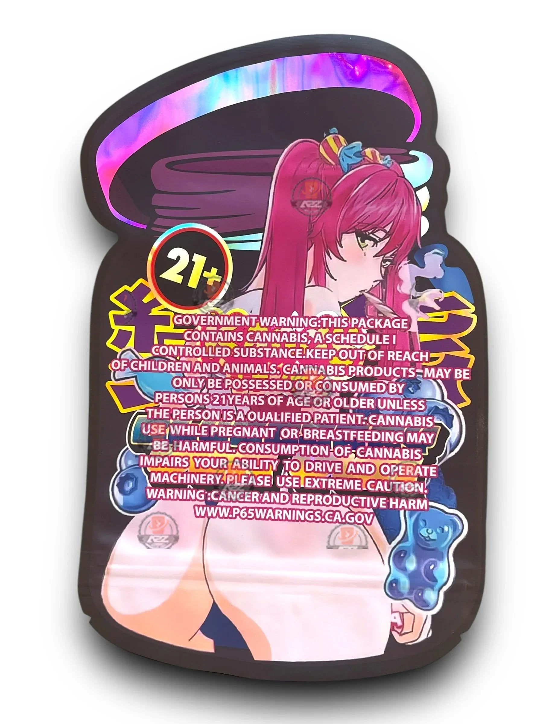 Kandy Blueberry Yum Yum 1OZ 28G Mylar Bag (50 Count) - Black Unicorn Hub