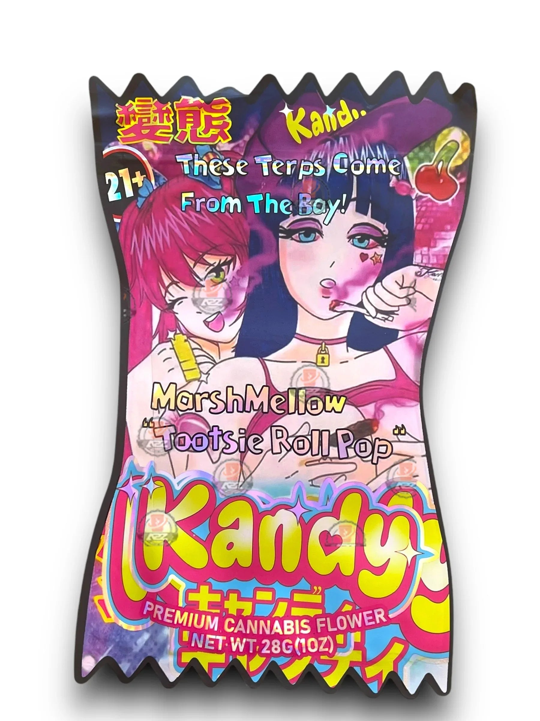 Kandy Tootsie Roll Pop Marshmallow 1OZ 28G Mylar Bag (50 Count) - Black Unicorn Hub