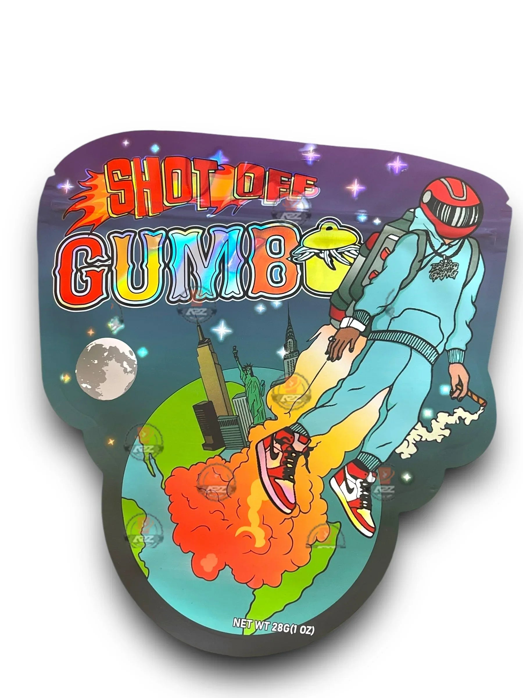 Gumbo Shot OFF 1OZ 28G Mylar Bag (50 Count) - Black Unicorn Hub