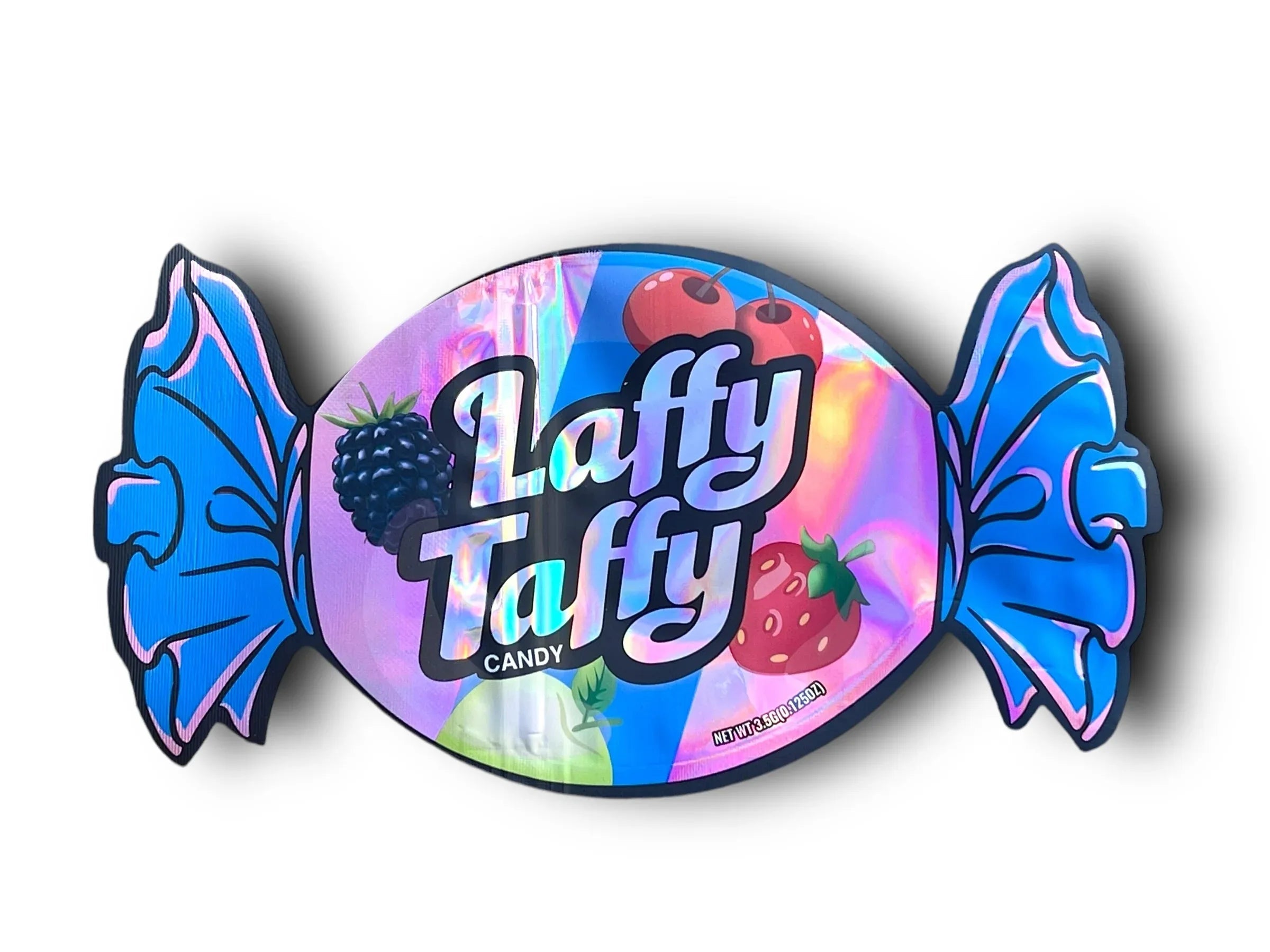 Laffy Taffy Candy Mylar Bags 3.5g Holographic - Black Unicorn Hub