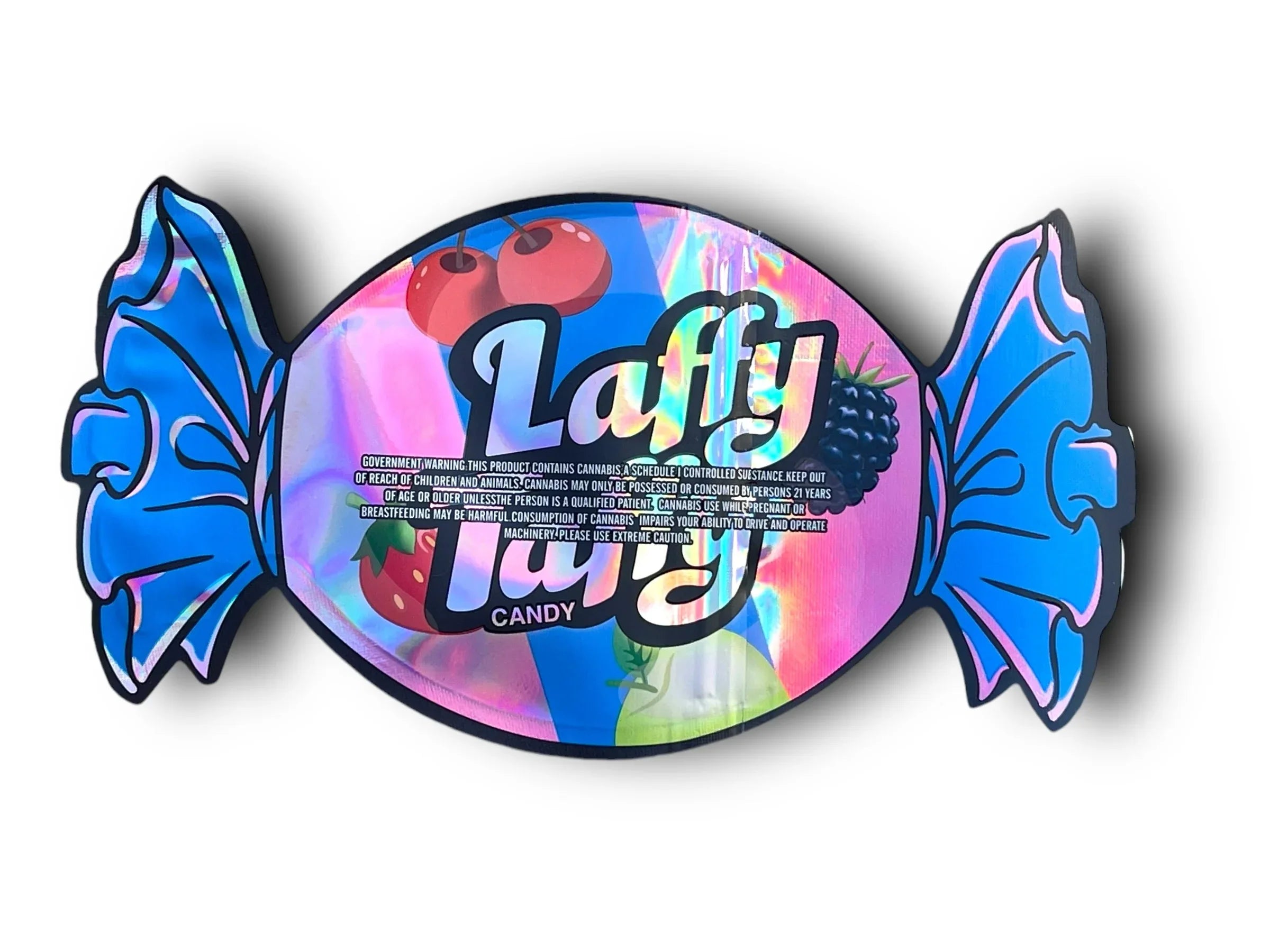 Laffy Taffy Candy Mylar Bags 3.5g Holographic - Black Unicorn Hub