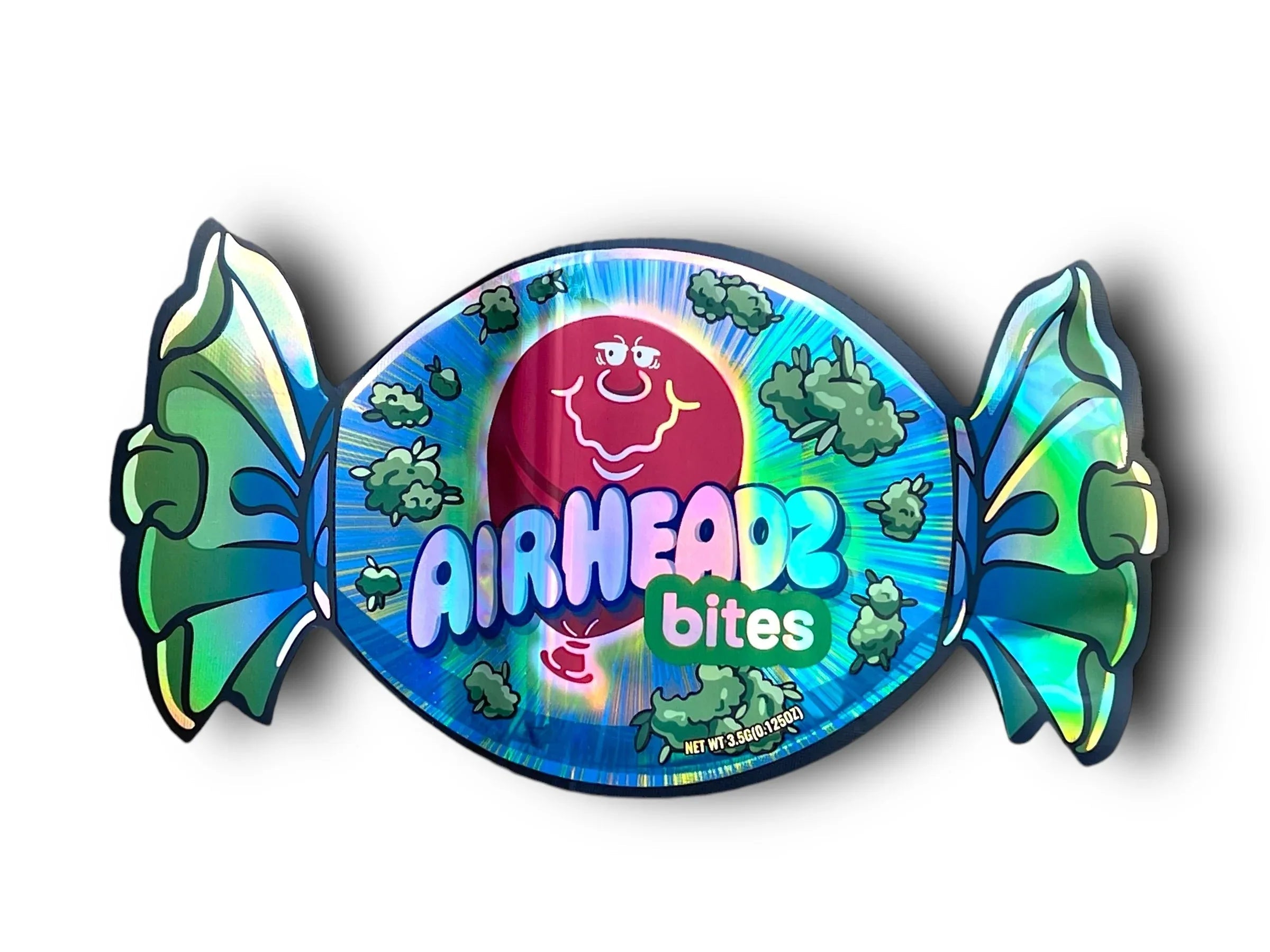 Airheads Bites Mylar Bags 3.5g Holographic - Black Unicorn Hub